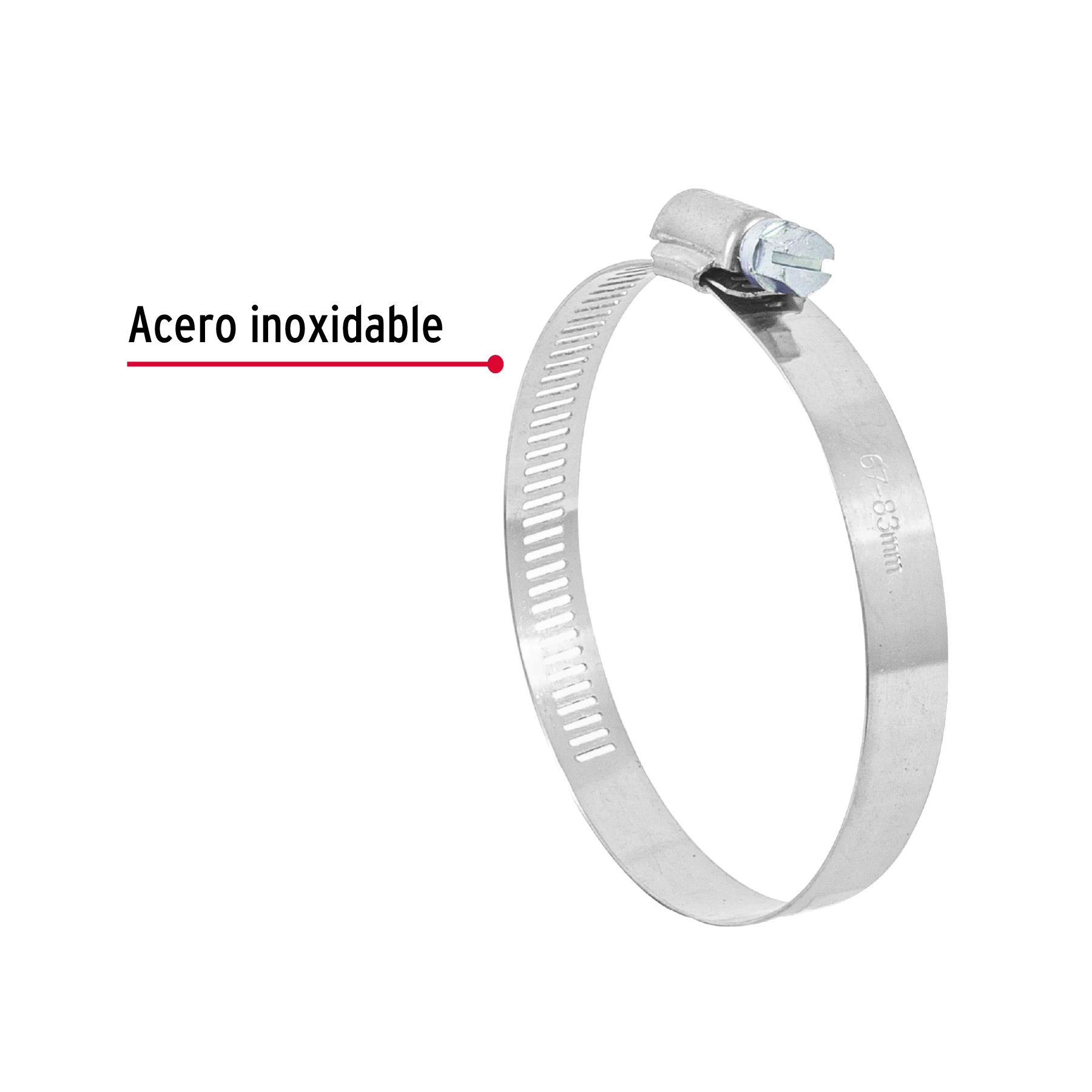 Bolsa con 5 abrazaderas sin fin reforzadas #44, 2-5/8 - 3-1/4"