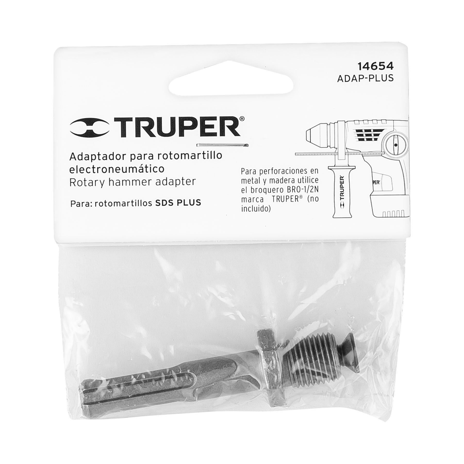 Adaptador para rotomartillos, SDS PLUS, Truper
