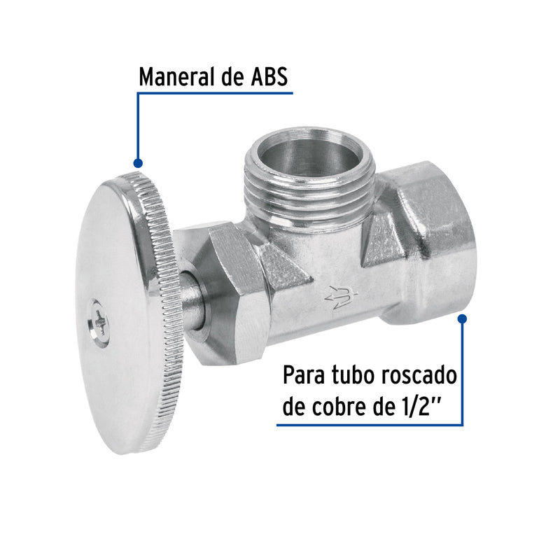 Llave angular 1/2" x 1/2",  Foset