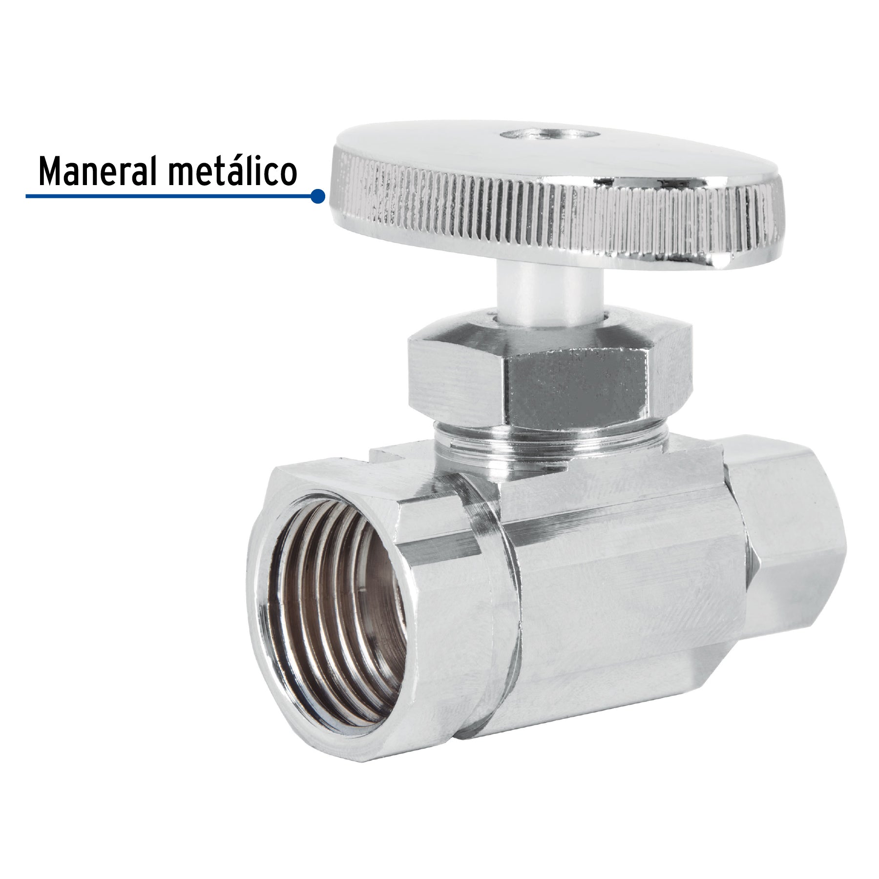 Llave angular de compresión recta 1/2" x 3/8", Foset