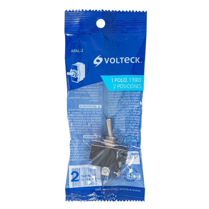 Interruptor de palanca,  2 tornillos,  Volteck