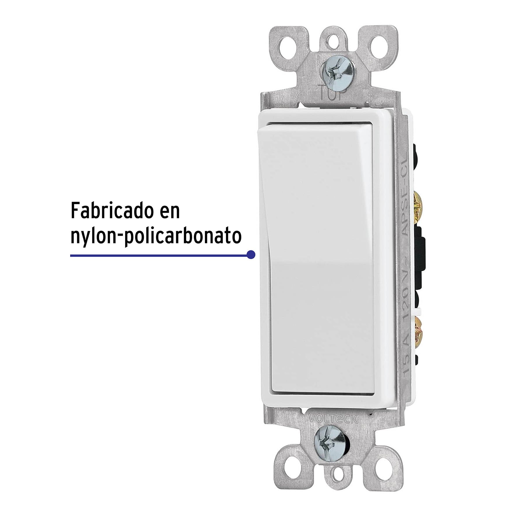 Interruptor de tres vías, línea Classic, Volteck