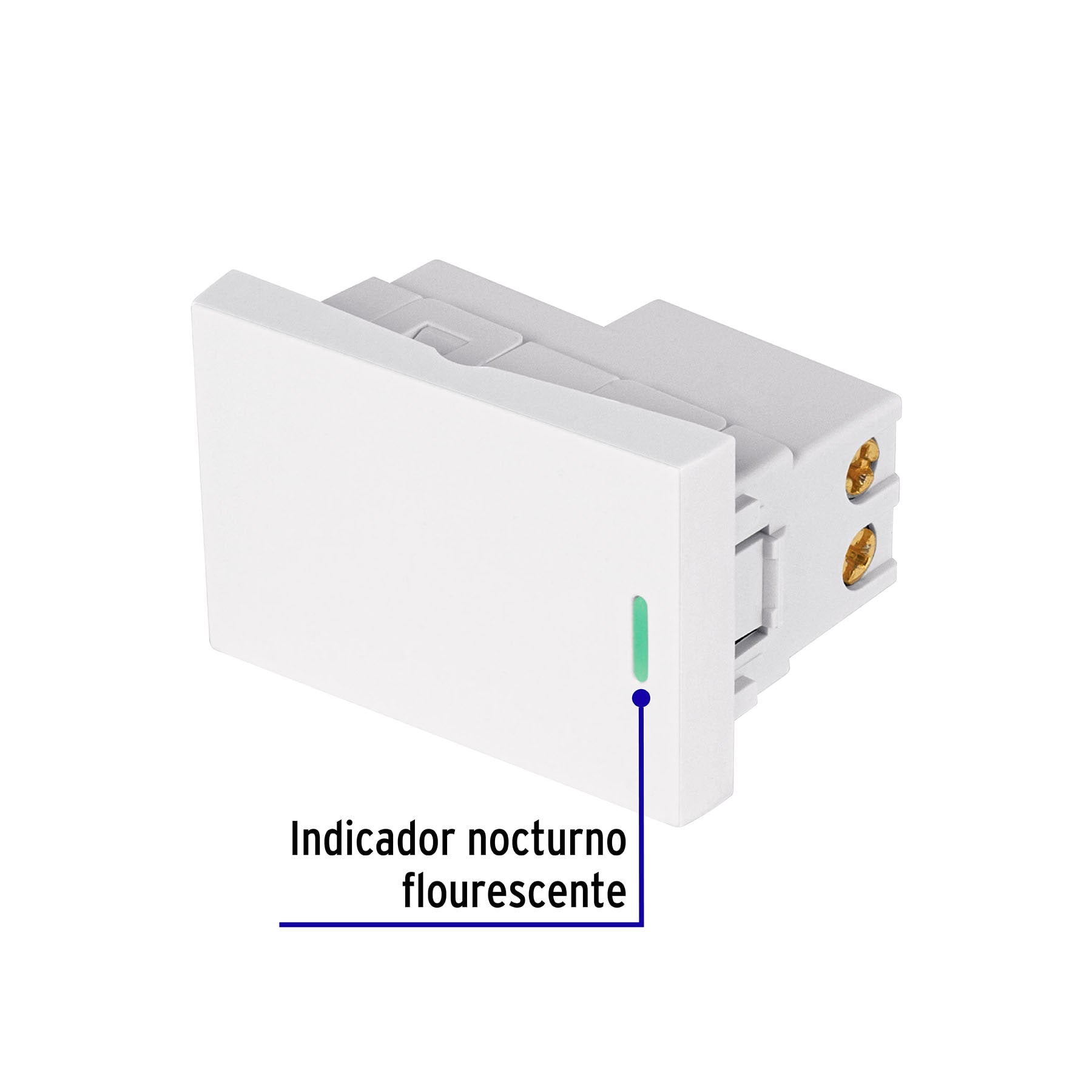 Interruptor de 3 vías blanco de 1.5 módeloulos, línea Lisboa