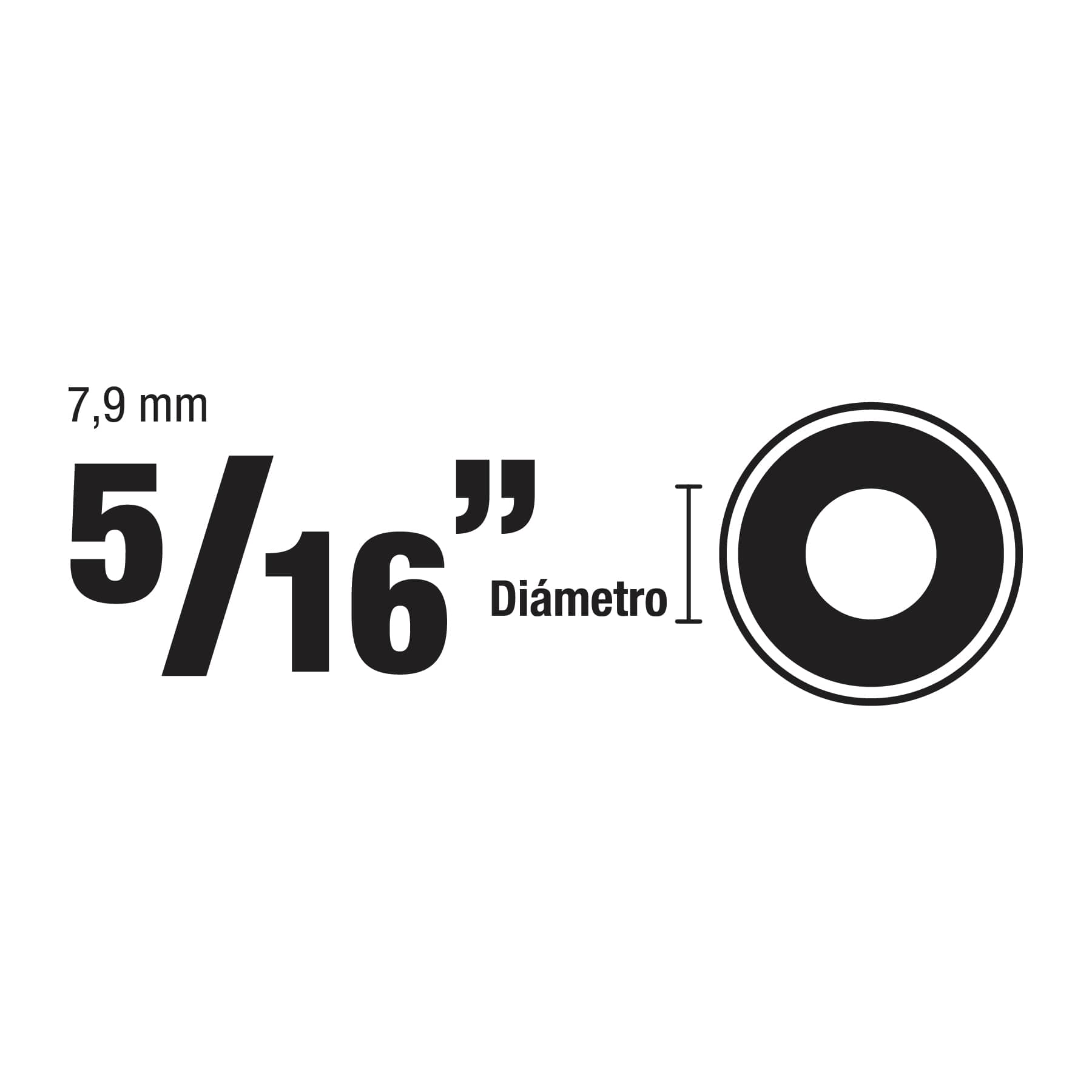 Bolsa de 1 kilo arandelas planas galvanizadas 5/16", Fiero