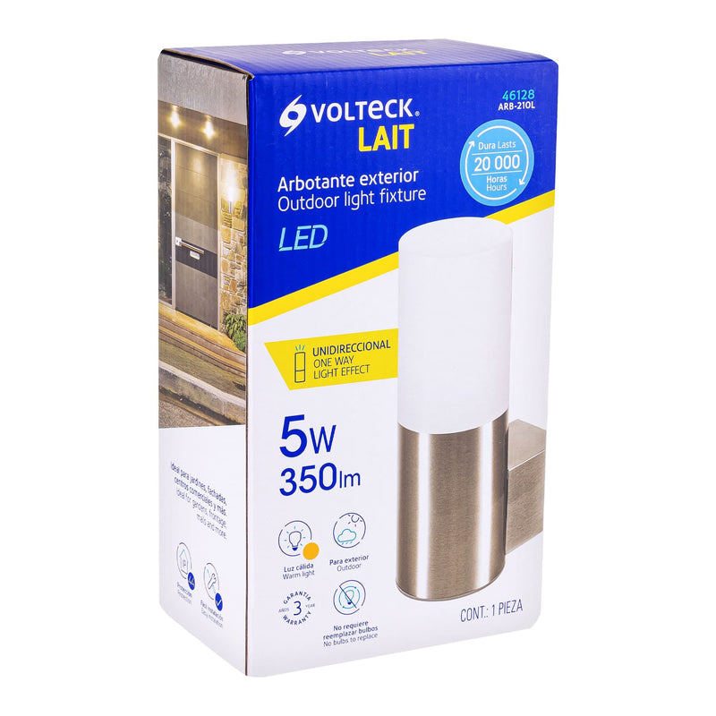 Arbotante decorativo de LED 5 W 1 spot luz cálida,  Volteck