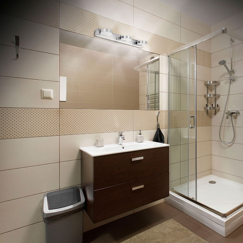 Arbotante decorativo de LED 10 W con 3 spots para baño