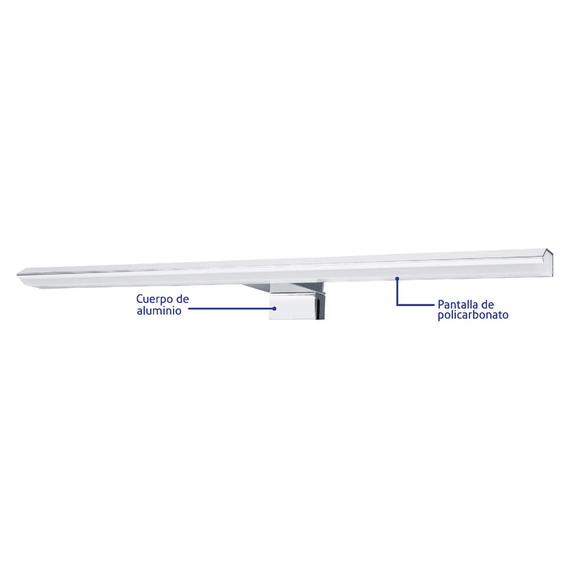 Arbotante decorativo de LED 10 W tipo barra para baño