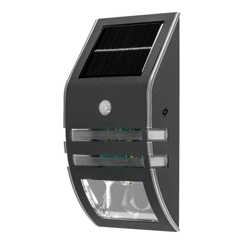 Arbotante solar LED con sensor de luz y movimiento,  Volteck
