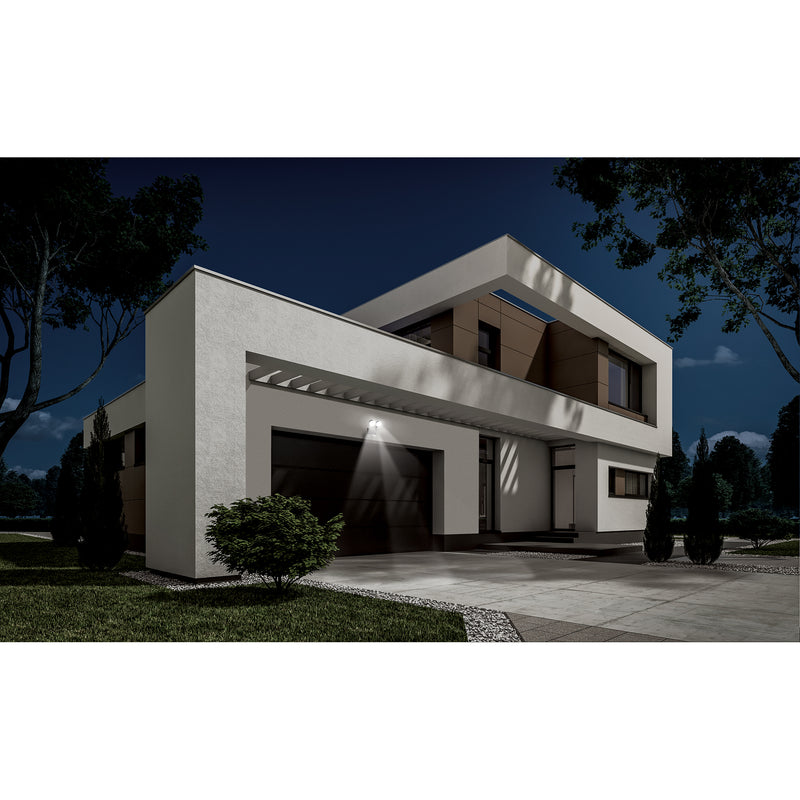 Arbotante LED 12 W negro con sensor de movimiento,  Volteck
