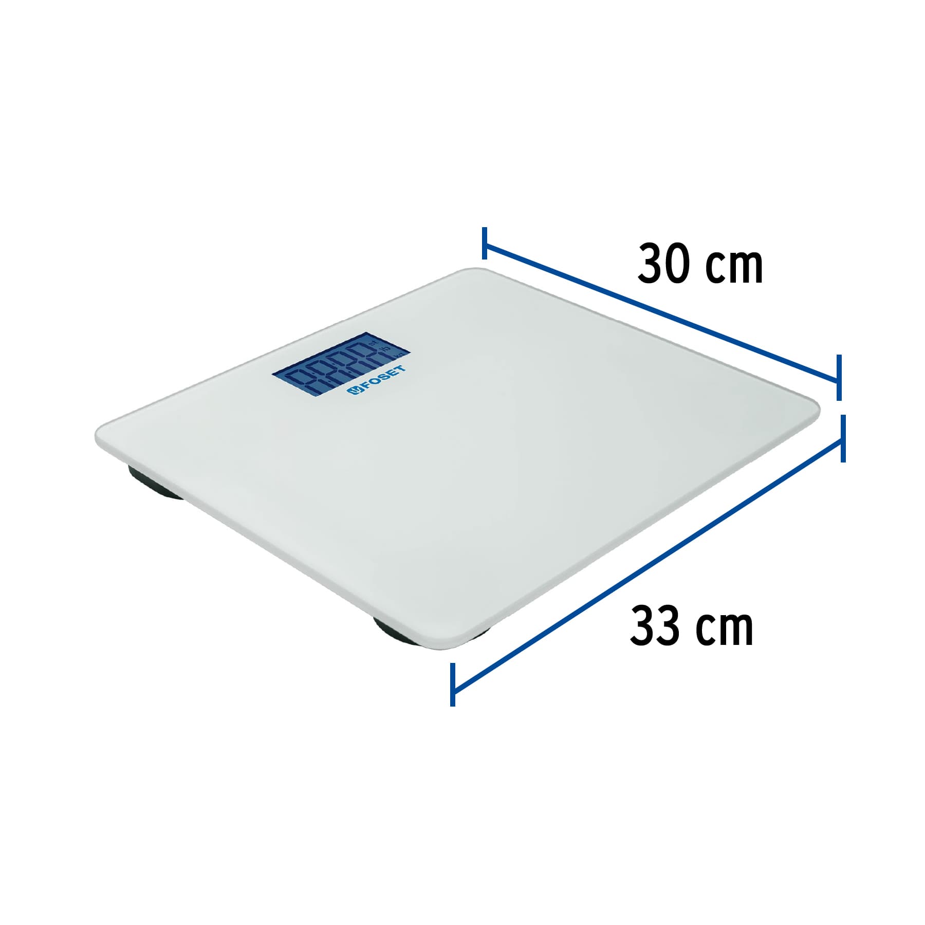 Báscula digital para baño, hasta 180 kg, Foset