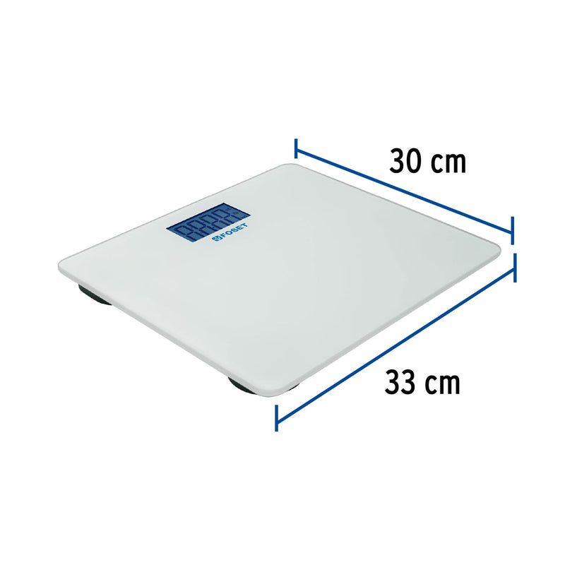 Báscula digital para baño,  hasta 180 kg,  Foset