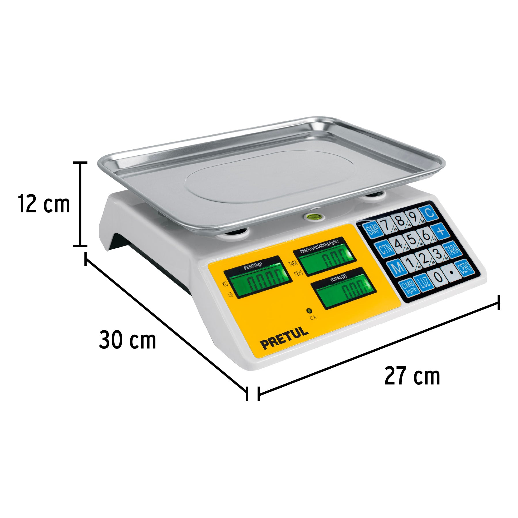 Báscula electrónica multifunciones 30 kg, Pretul