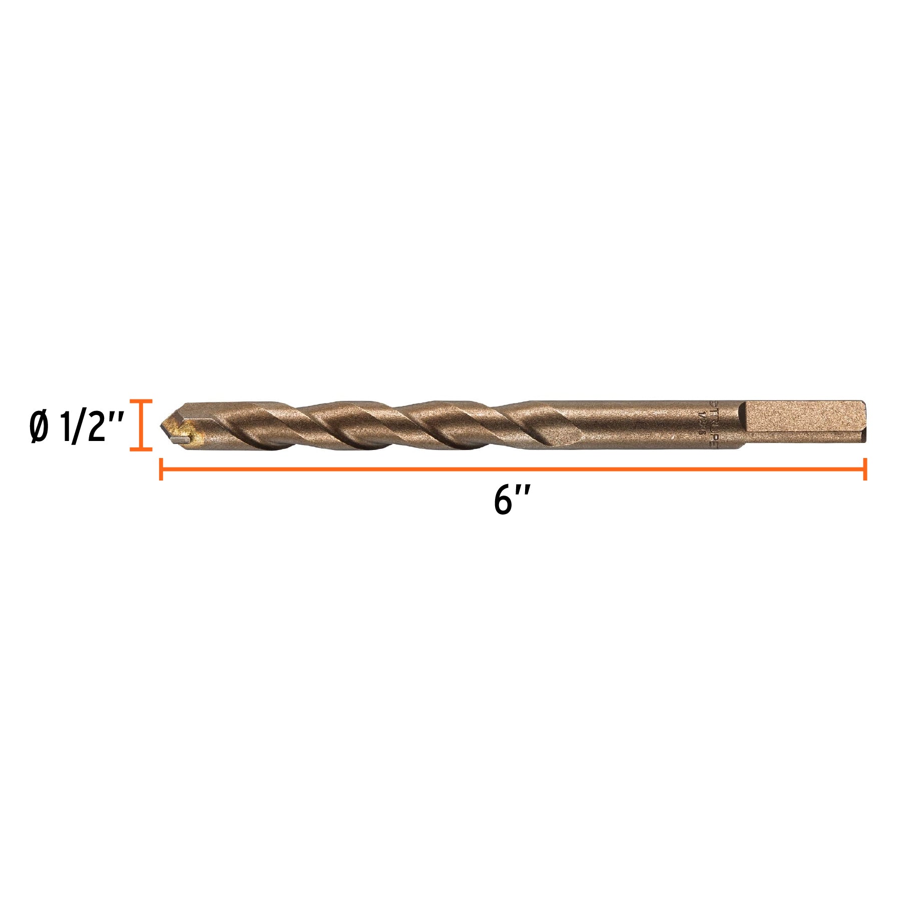 Broca para concreto de 1/2 x 6", Truper