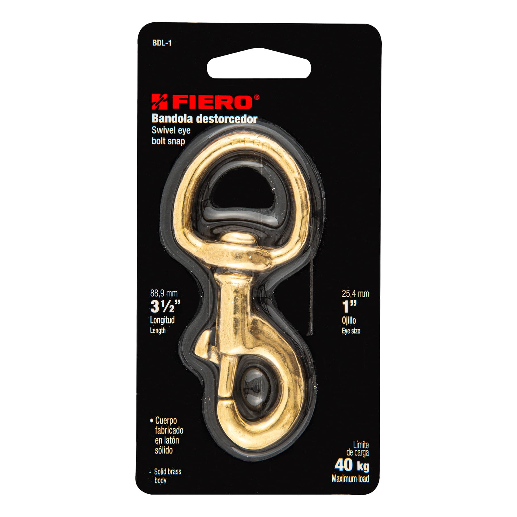 Bandola destorcedora de latón 1", Fiero
