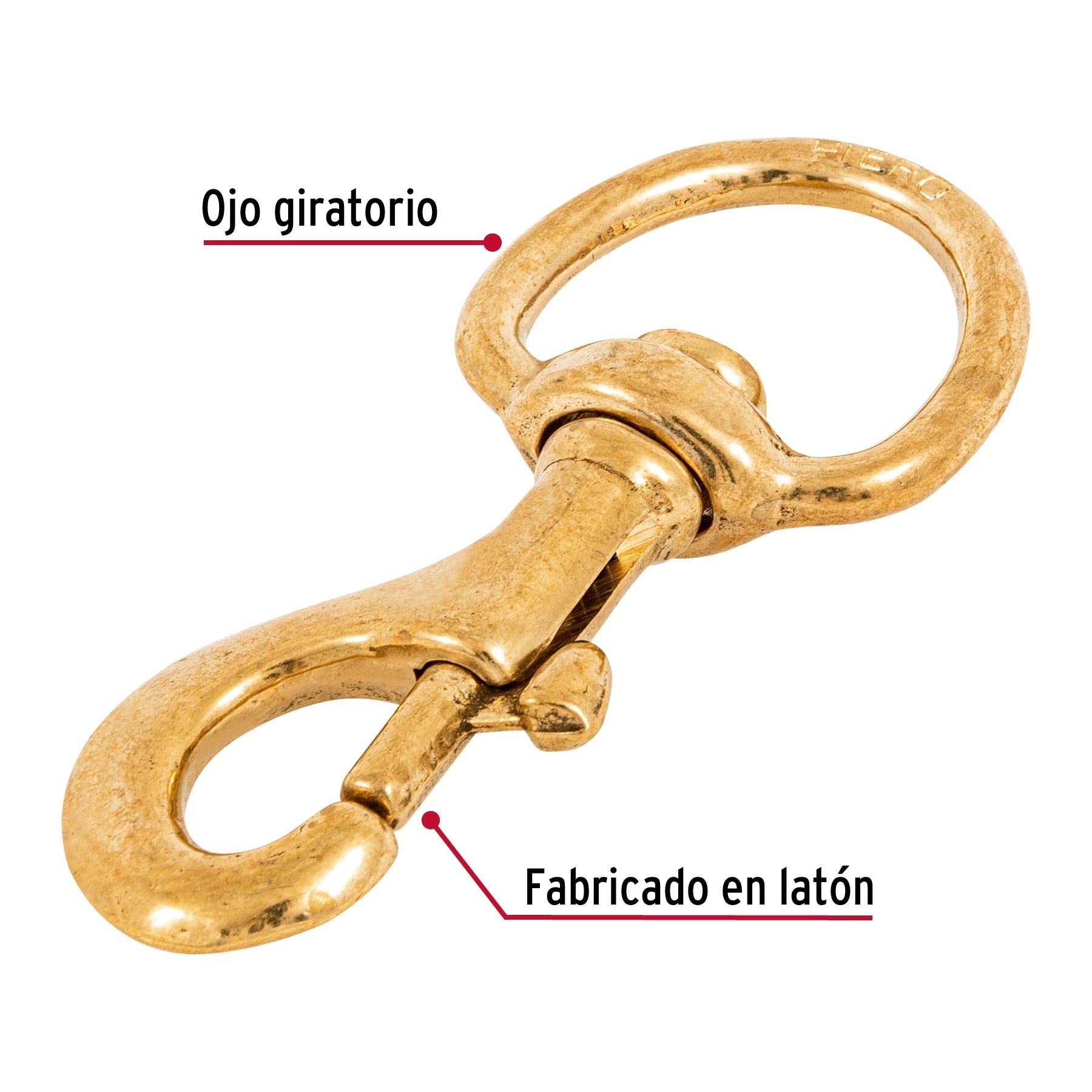 Bandola destorcedora de latón 1", Fiero