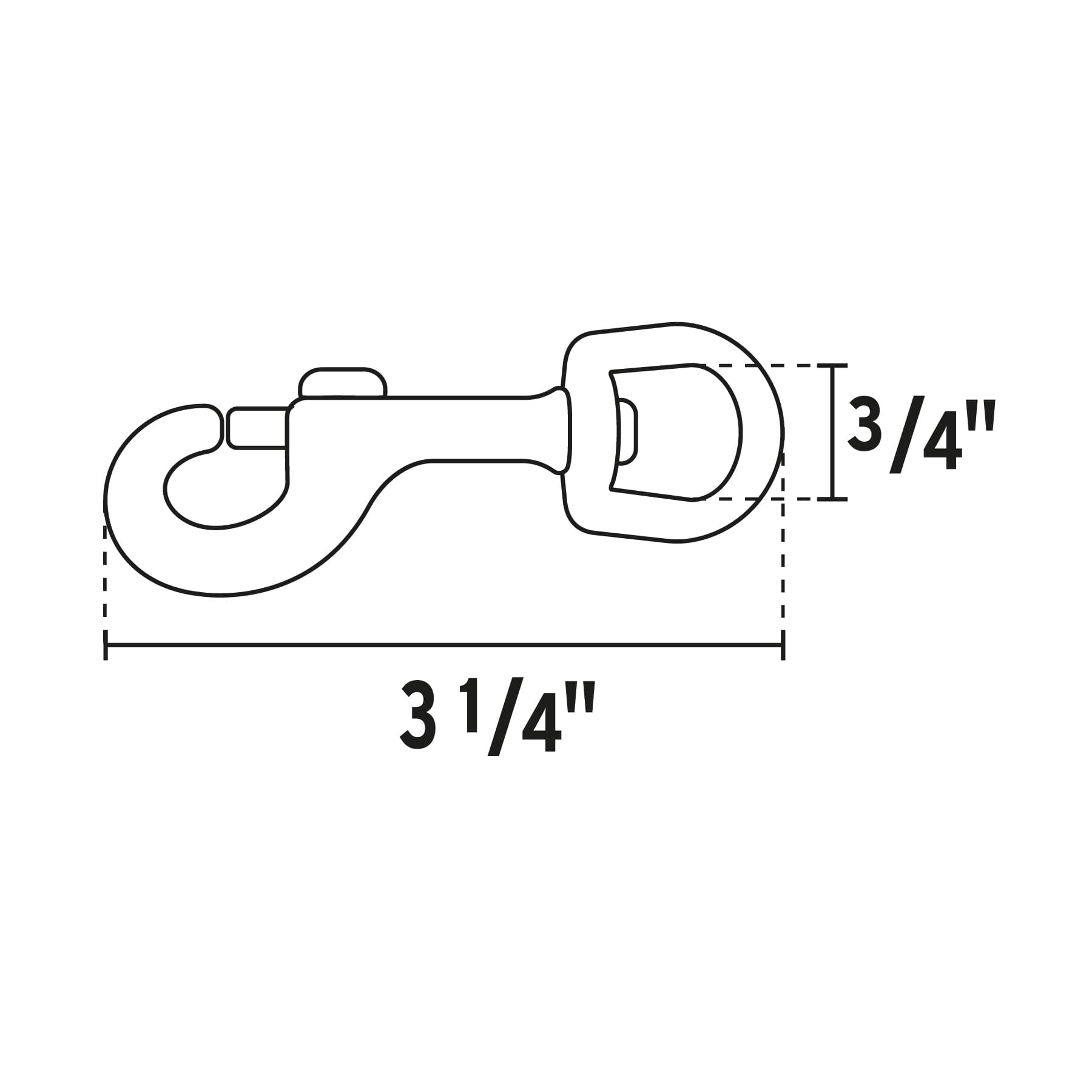 Bandola destorcedora de latón 3/4", Fiero