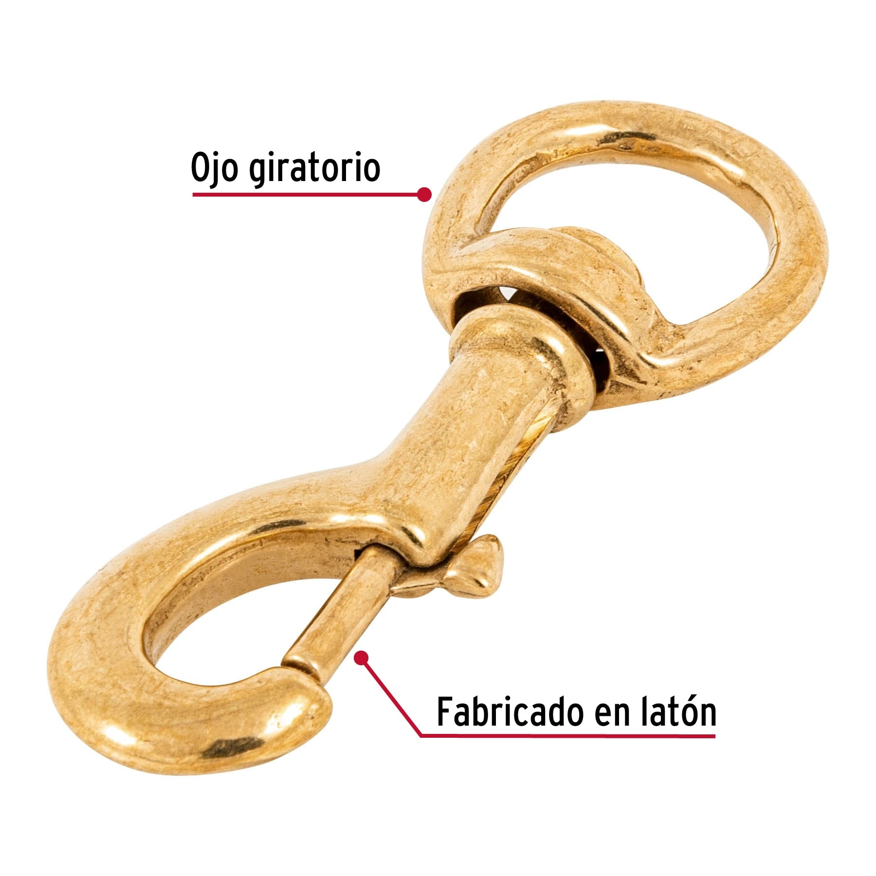 Bandola destorcedora de latón 3/4", Fiero