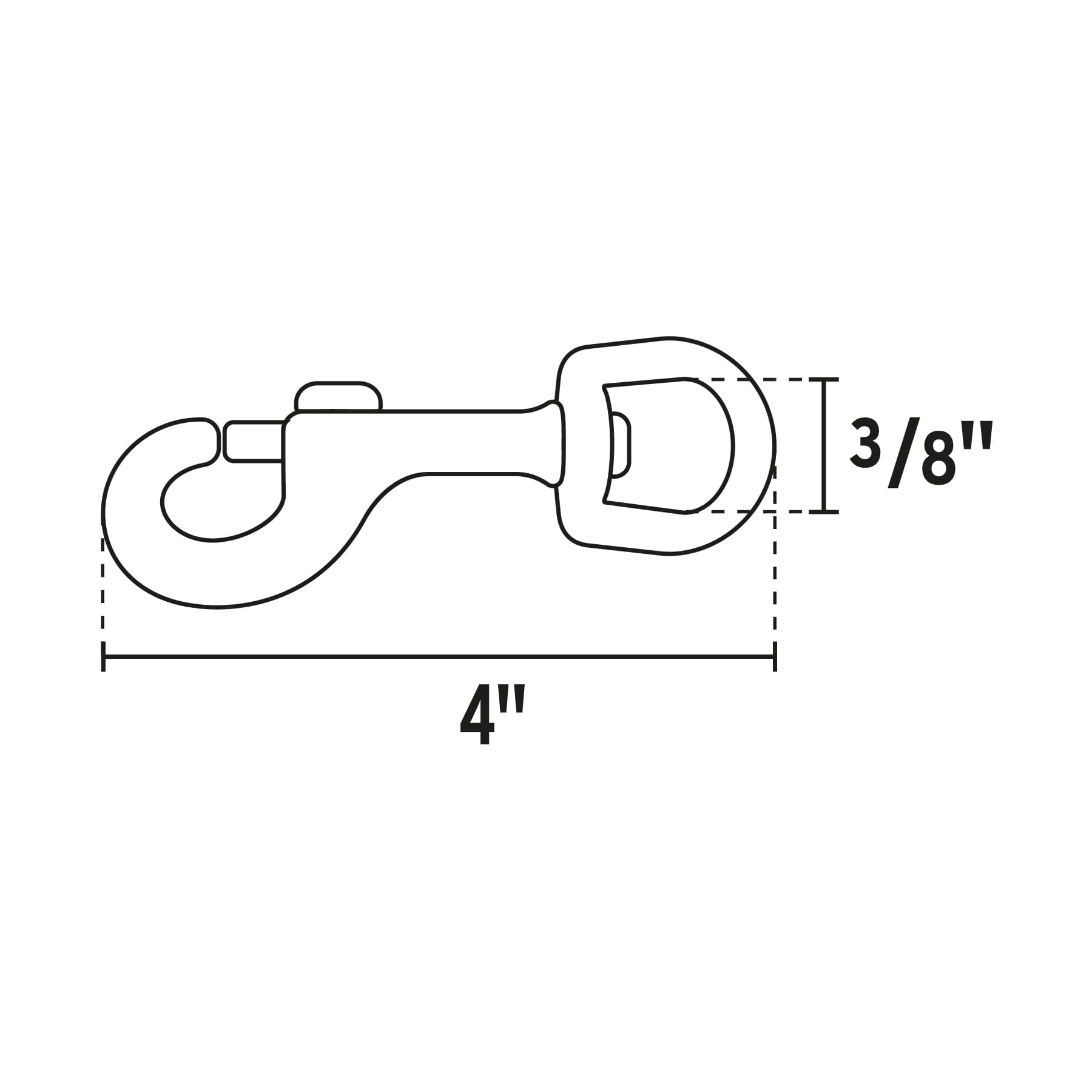 Bandola de zinc de 7/8" giratoria, Fiero