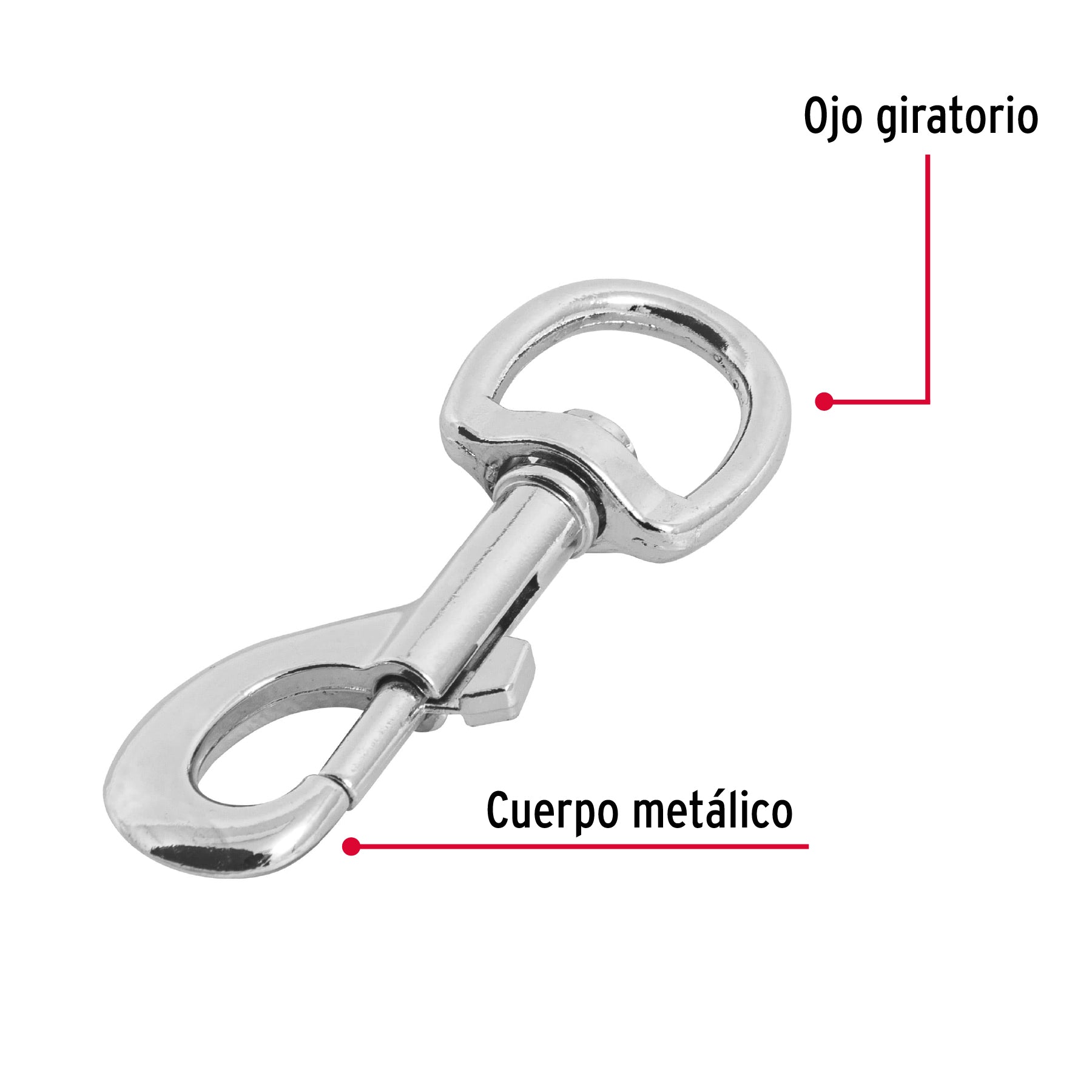 Bandola de zinc de 7/8" giratoria, Fiero