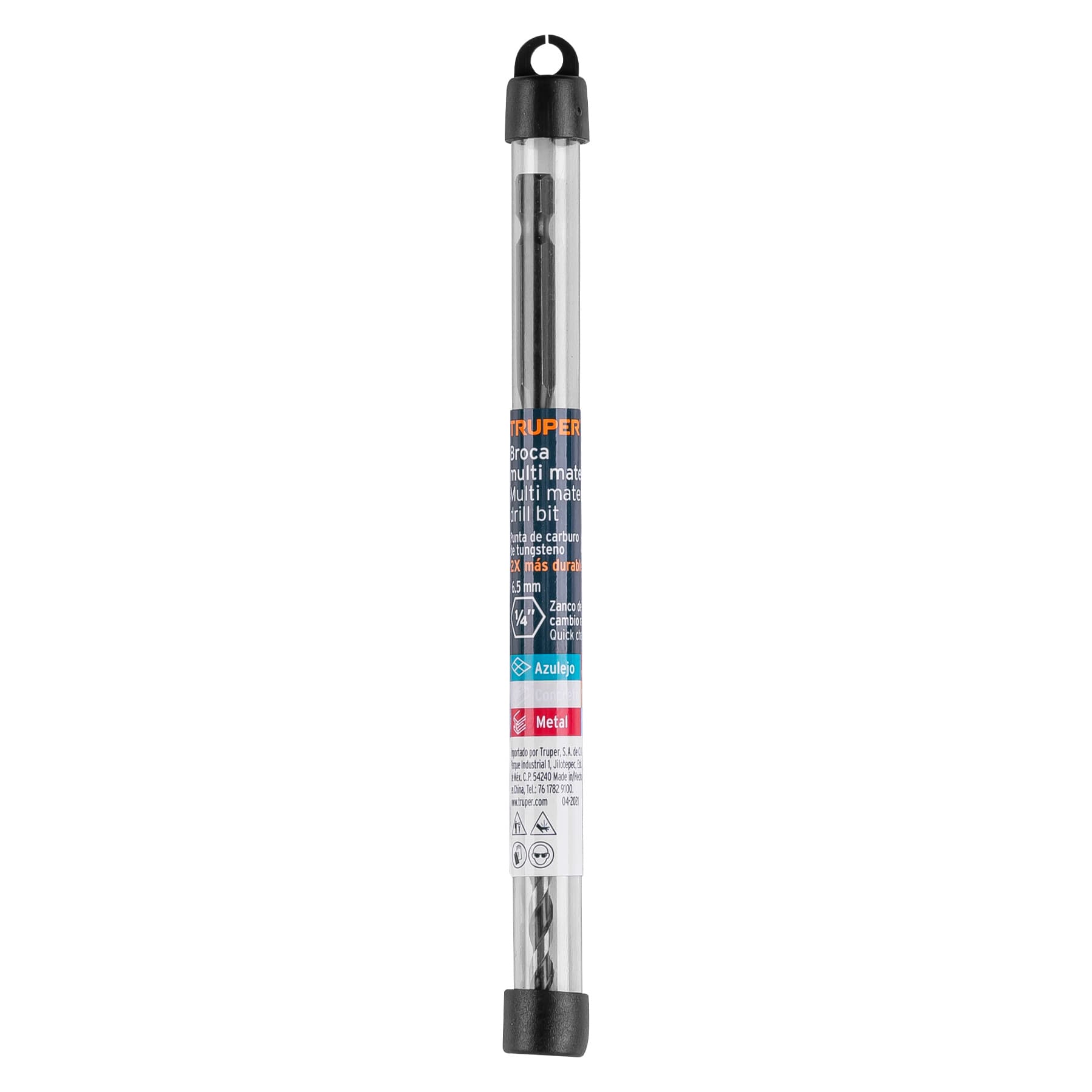 Broca multimaterial 3/16 x 6", Truper