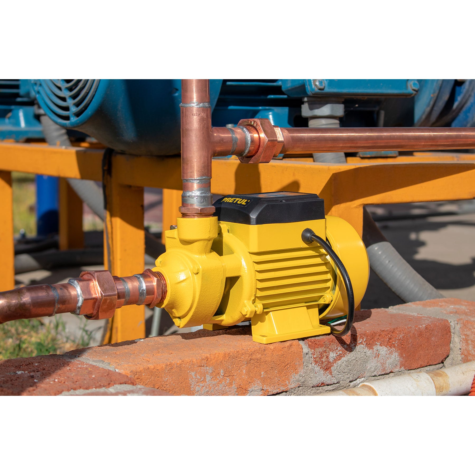 Bomba periférica 1/2HP, altura máx 20m, uso agrícola, Pretul
