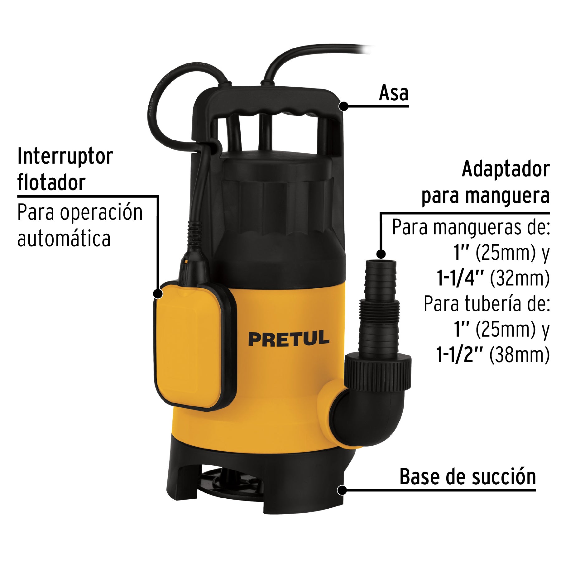 Venta bombas sumergibles agua Truper Petrul Tooltown México