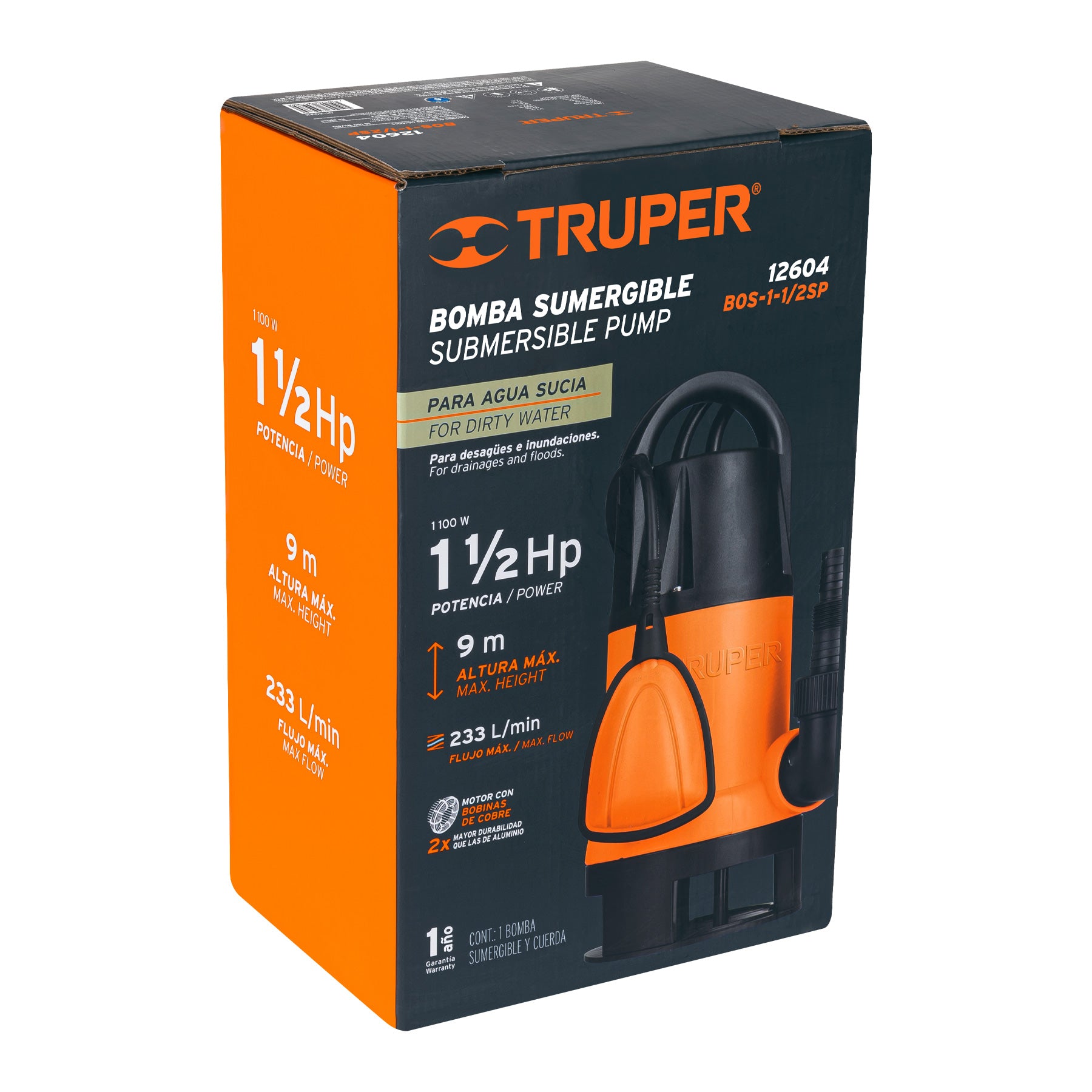 Venta bombas sumergibles agua Truper Petrul Tooltown México