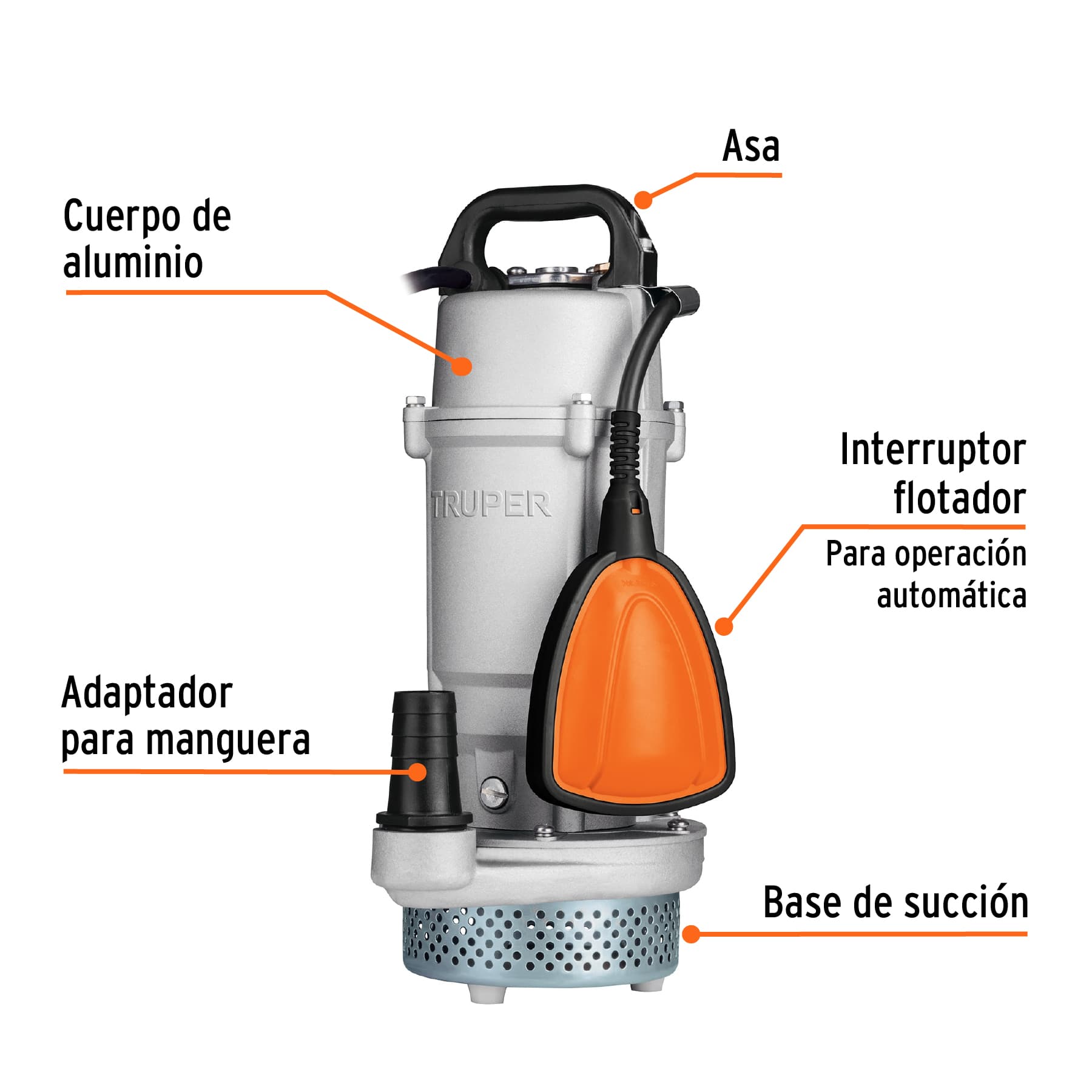 Venta bombas sumergibles agua Truper Petrul Tooltown México