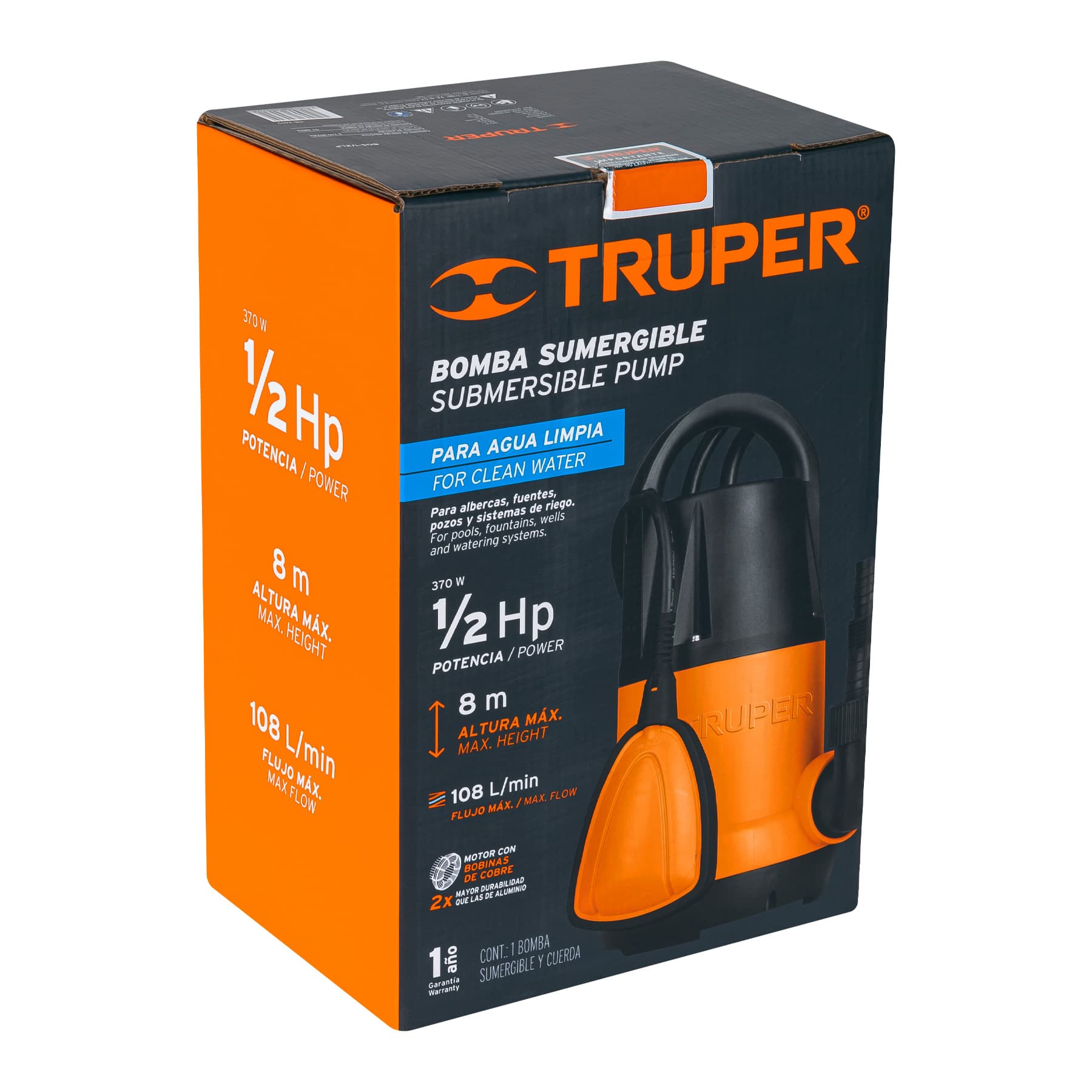 Venta bombas sumergibles agua Truper Petrul Tooltown México