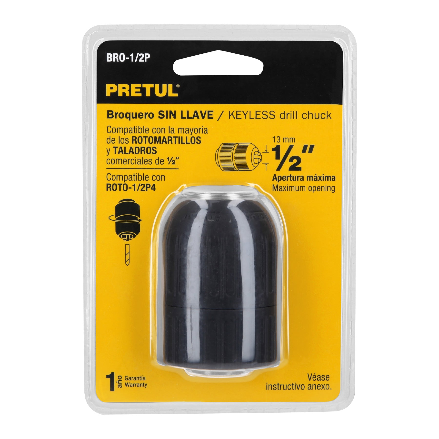 Broquero de 1/2" sin llave, Pretul