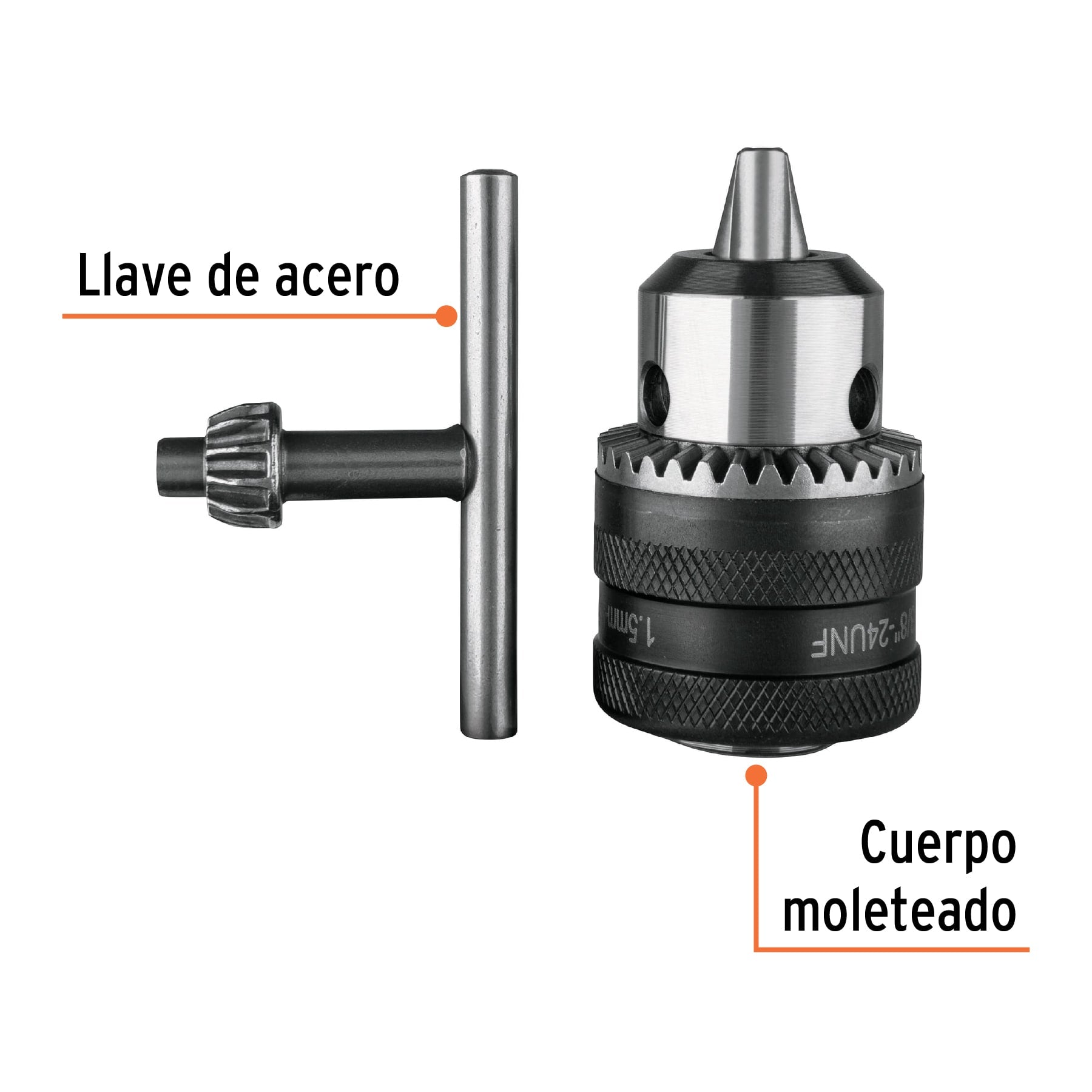 Broquero de 3/8" con llave, Truper