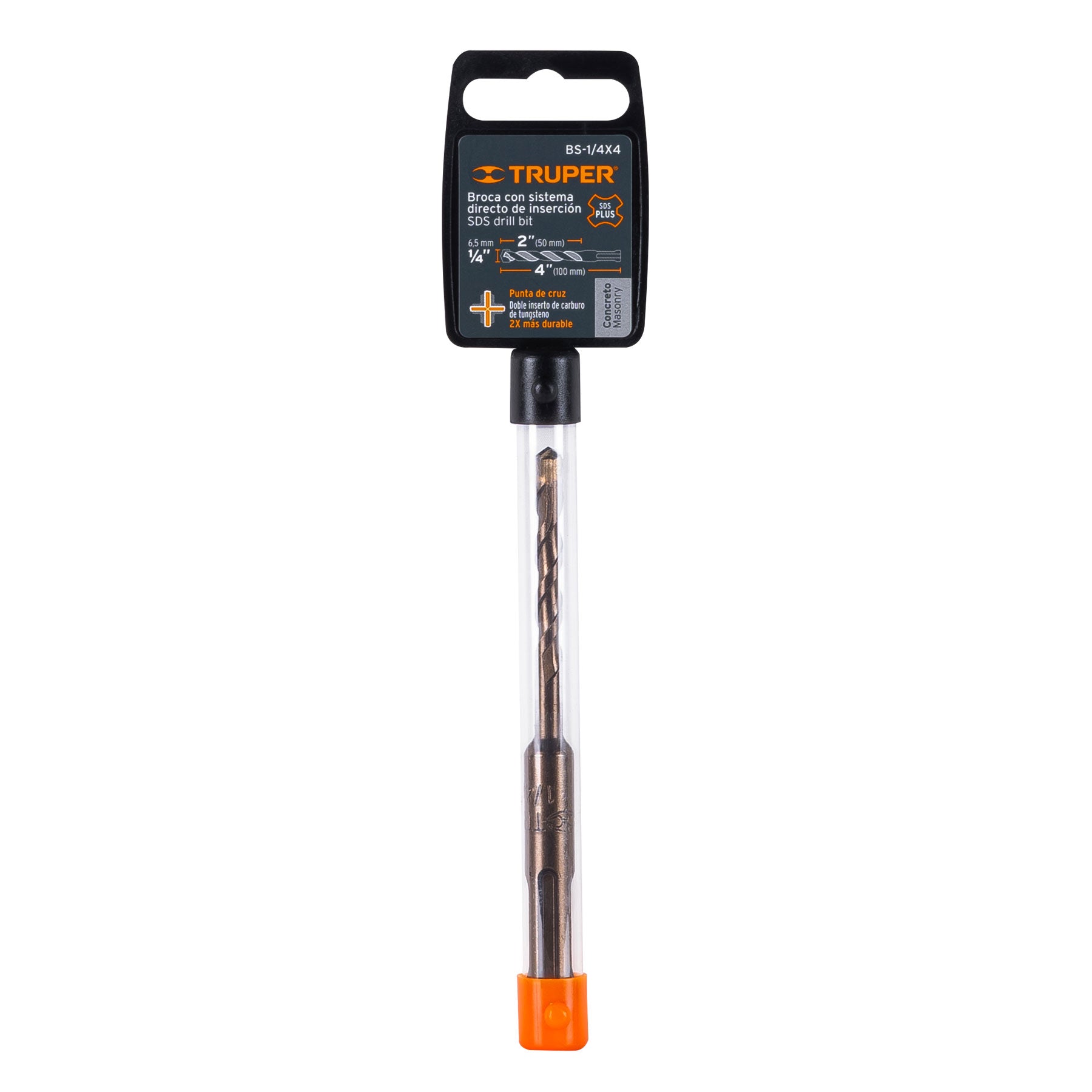 Broca SDS Plus 1/4 x 4", Truper