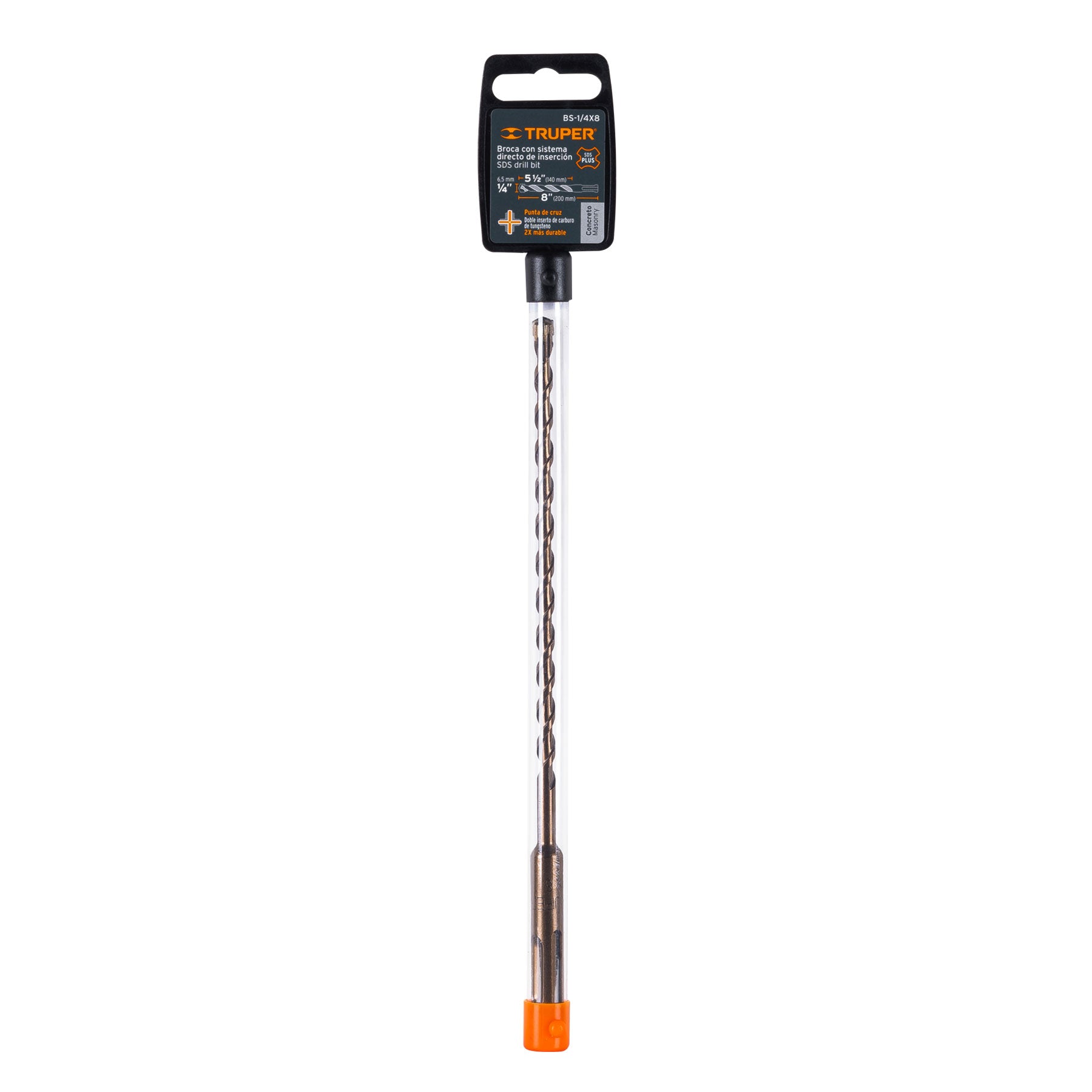 Broca SDS Plus 1/4 x 8", Truper