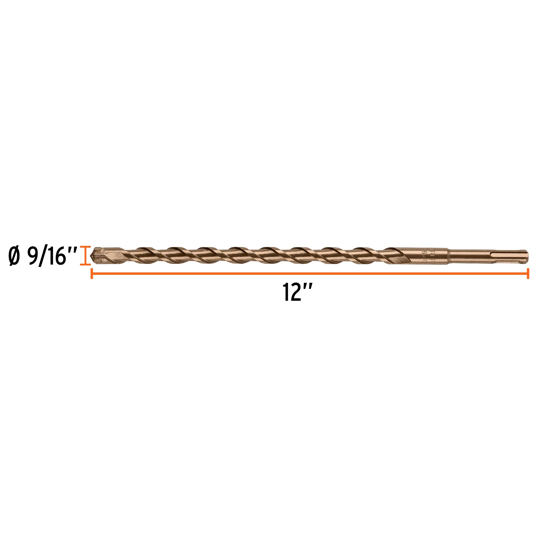 Broca SDS Plus 9/16 x 12", Truper