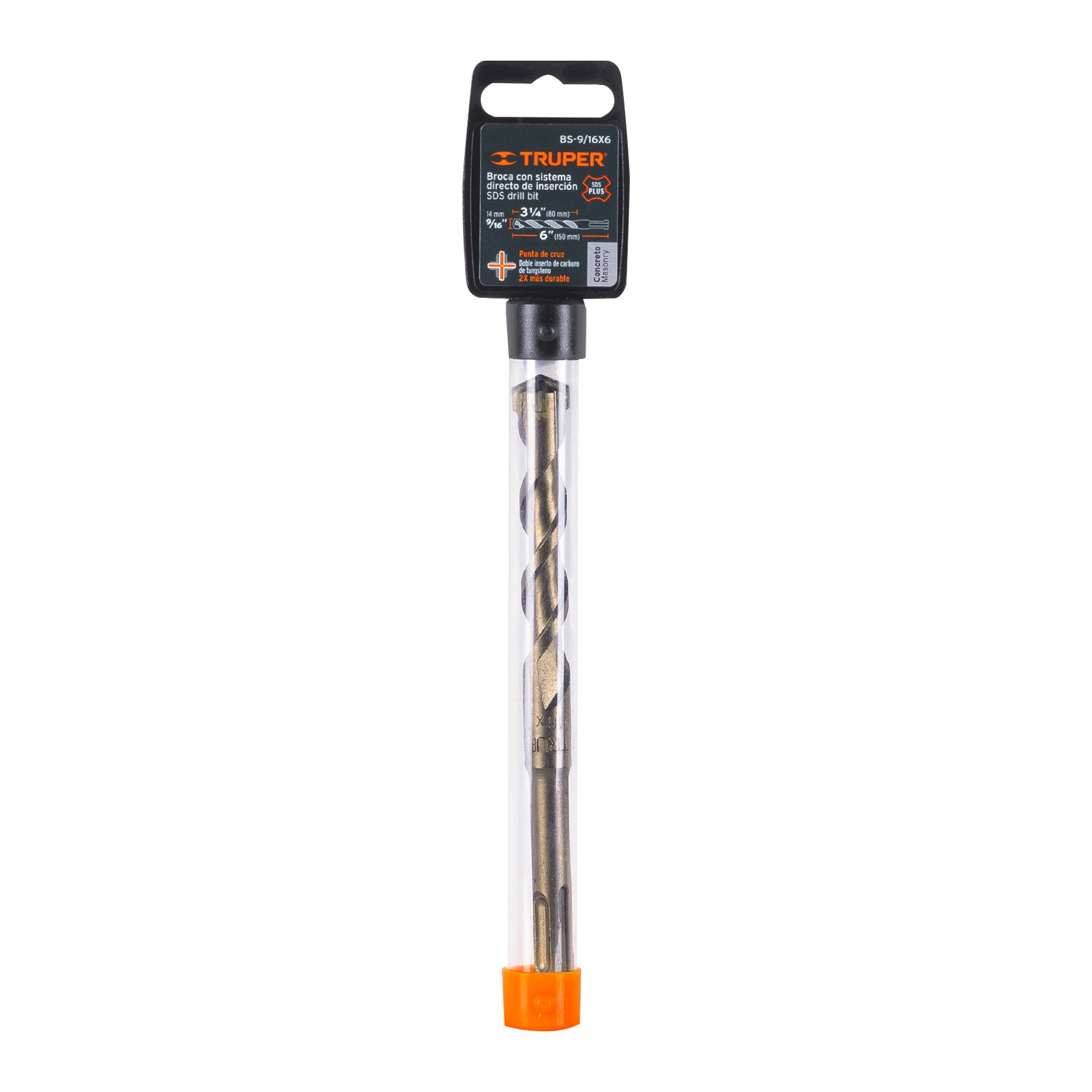 Broca SDS Plus 9/16 x 6", Truper