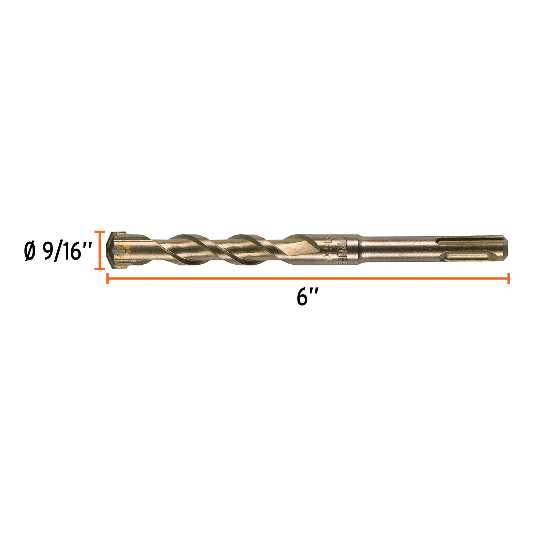 Broca SDS Plus 9/16 x 6", Truper