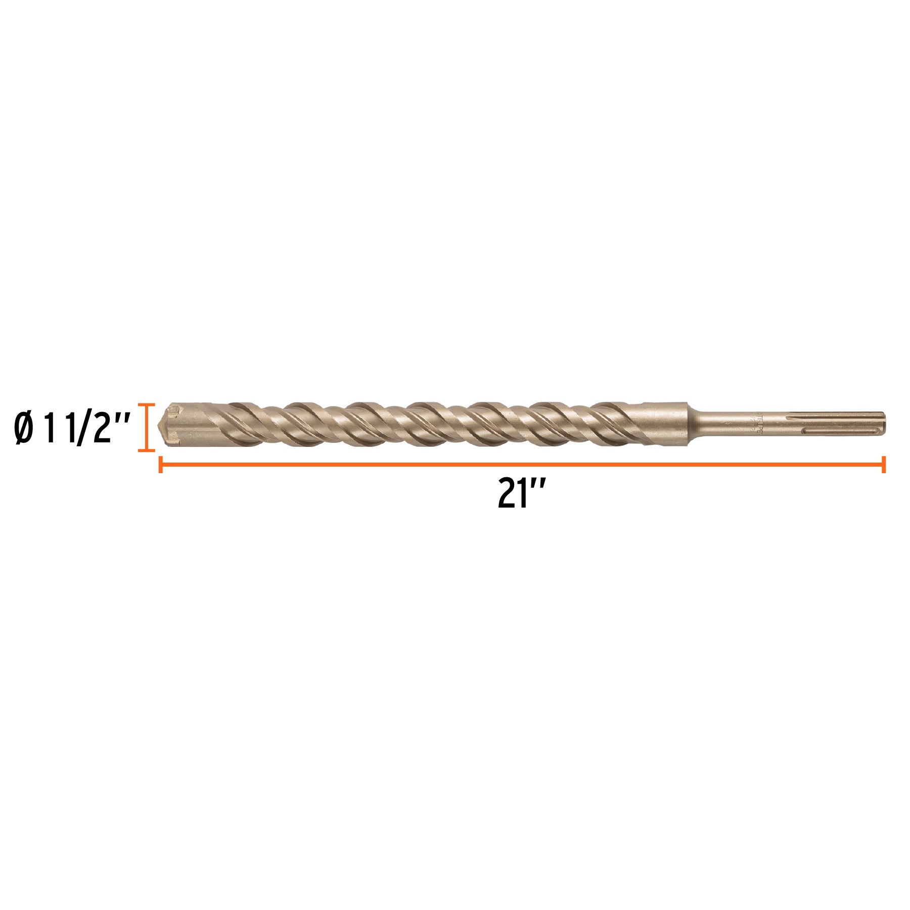Broca SDS Ma x de 1-1/2 x 21", Truper