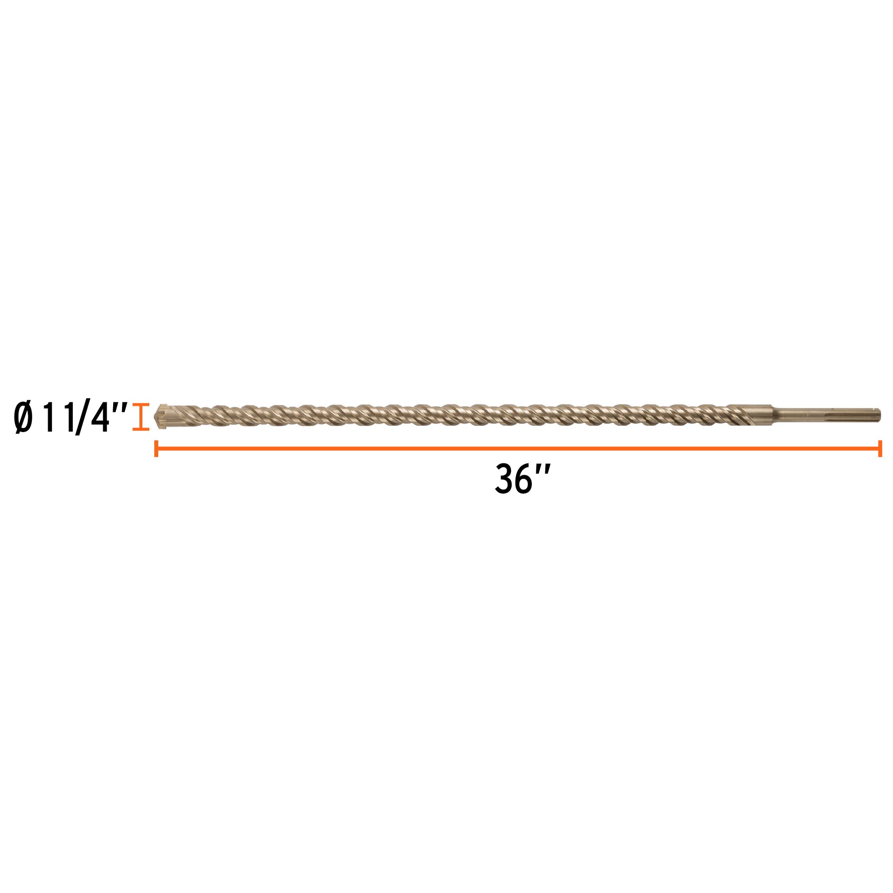 Broca SDS Ma x de 1-1/4 x 36", Truper