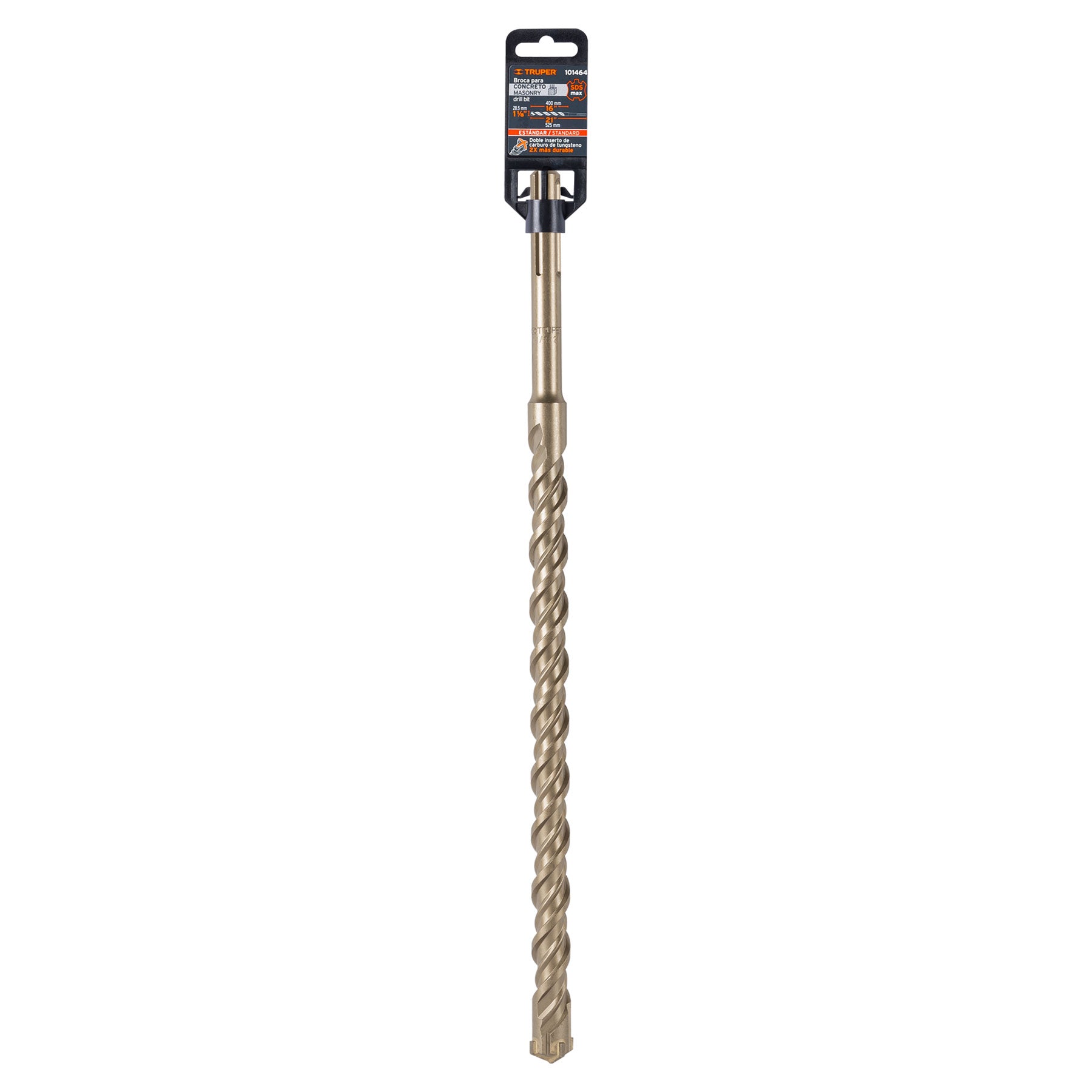 Broca SDS Ma x de 1-1/8 x 21", Truper