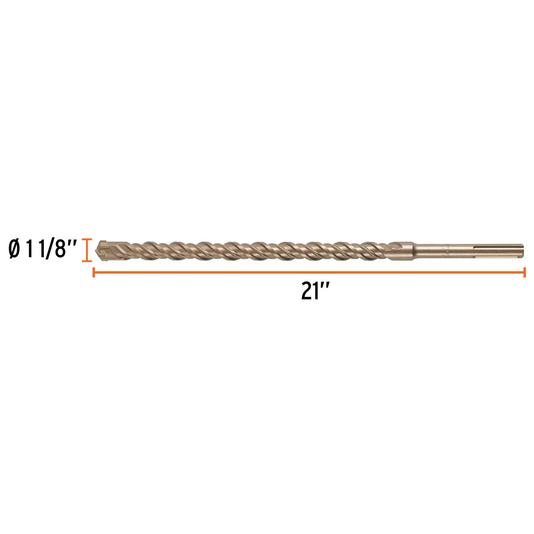 Broca SDS Ma x de 1-1/8 x 21", Truper