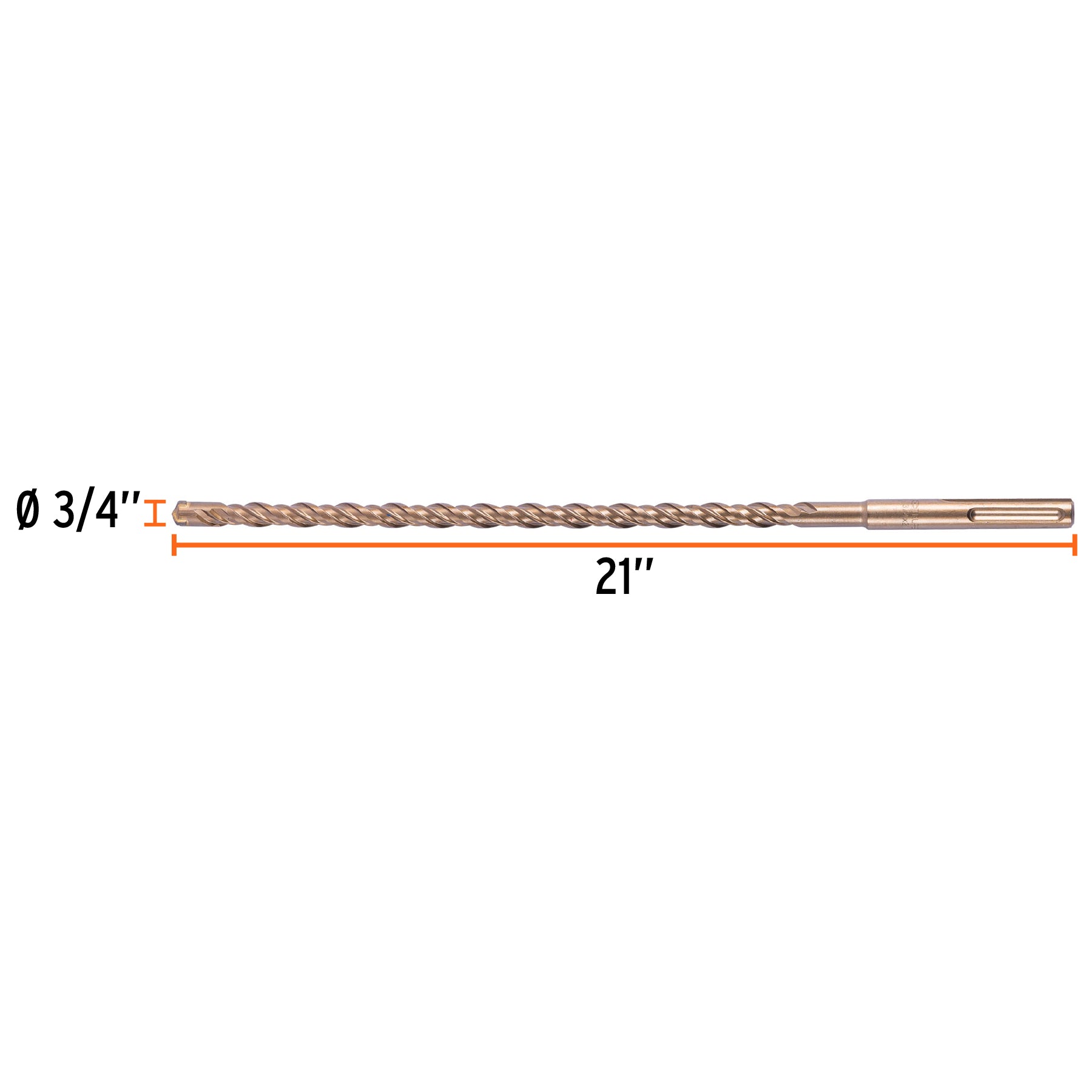 Broca SDS Ma x de 3/4 x 21", Truper