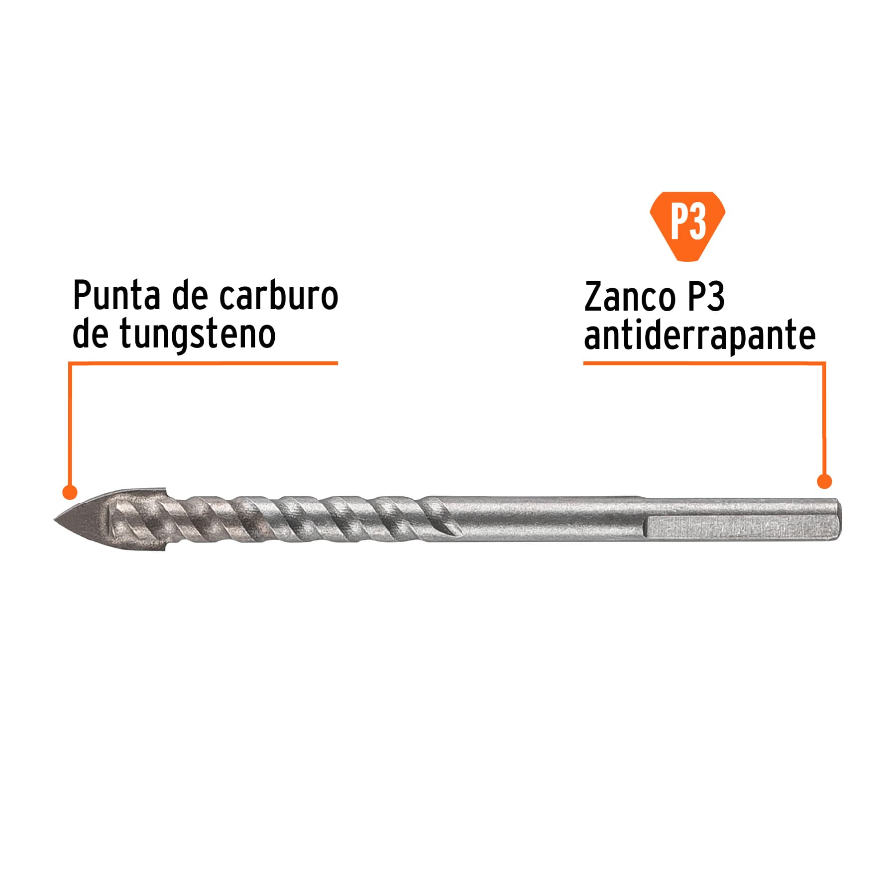 Broca para vidrio y azulejo 5/16", Truper Expert