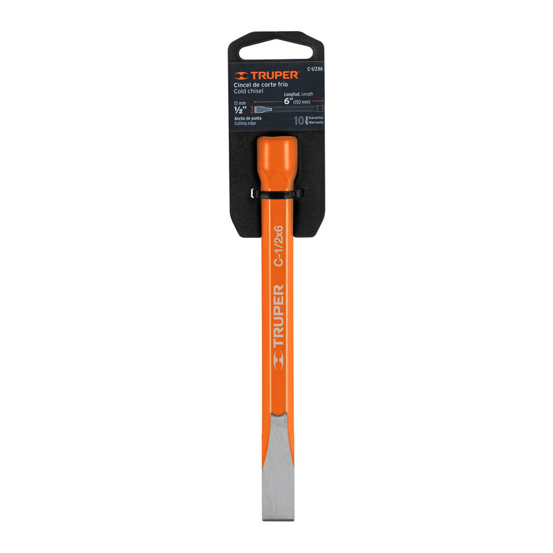Cincel de corte frío de 1/2 X 6",  Truper