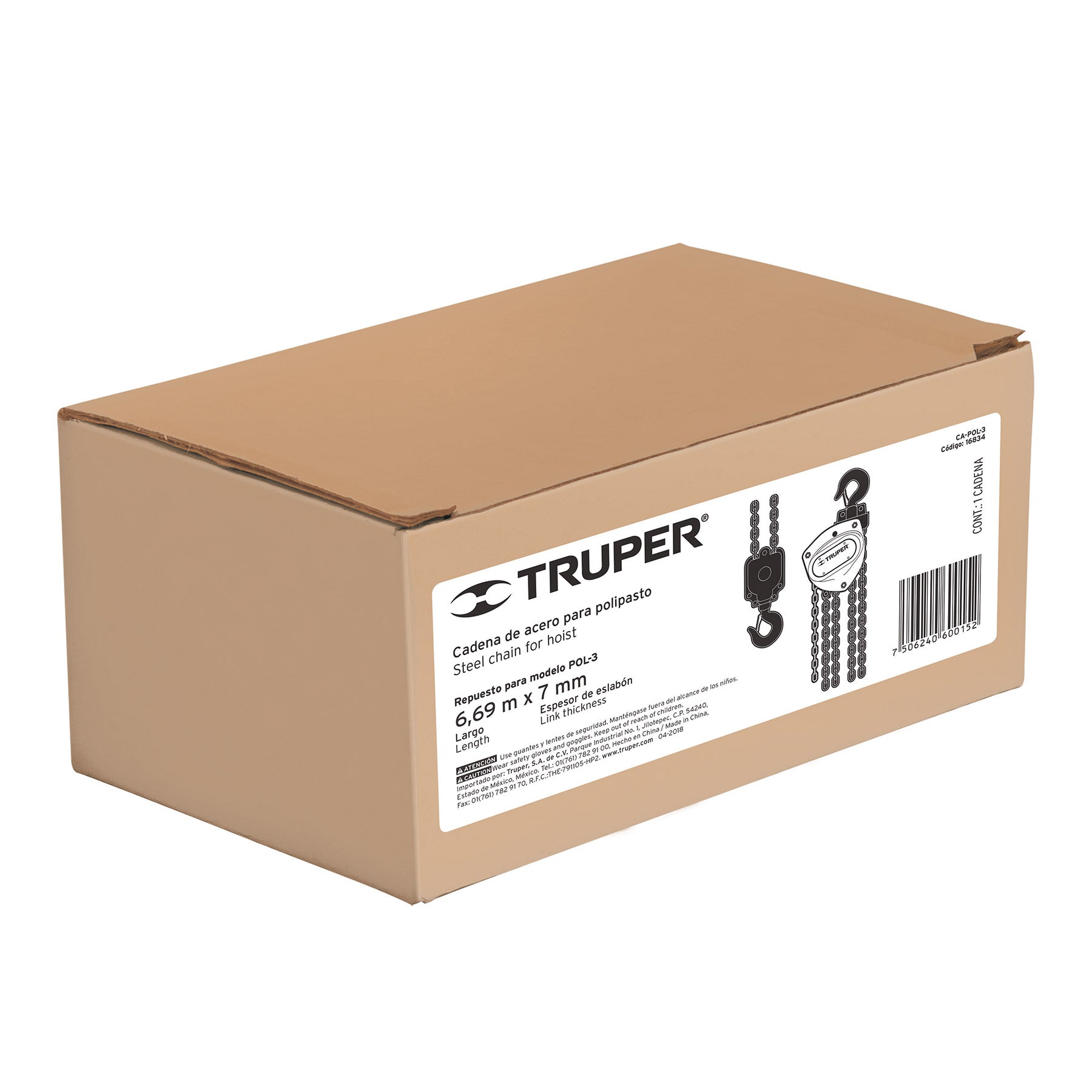 Cadena para polipasto POL-3, Truper