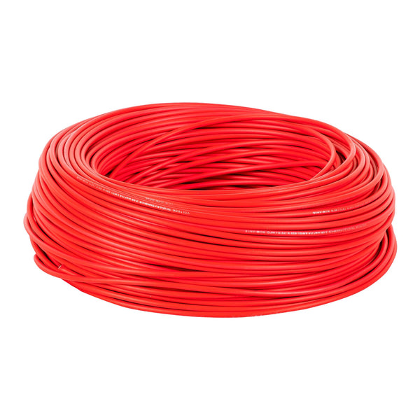 Rollo de 100 m de cable THHW-LS 14 AWG rojo,  Volteck