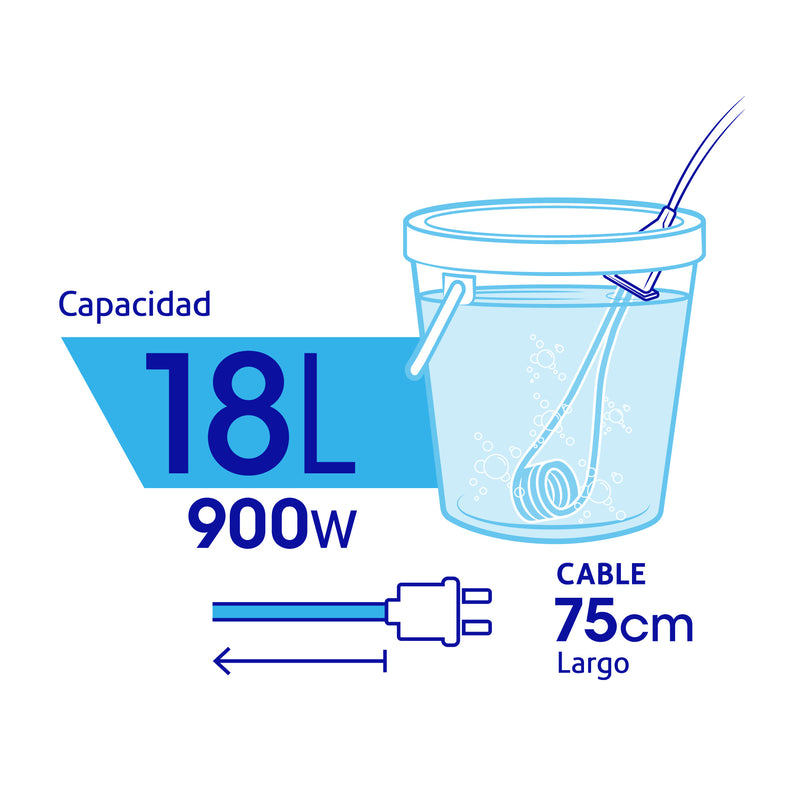 Calentador de inmersión para agua