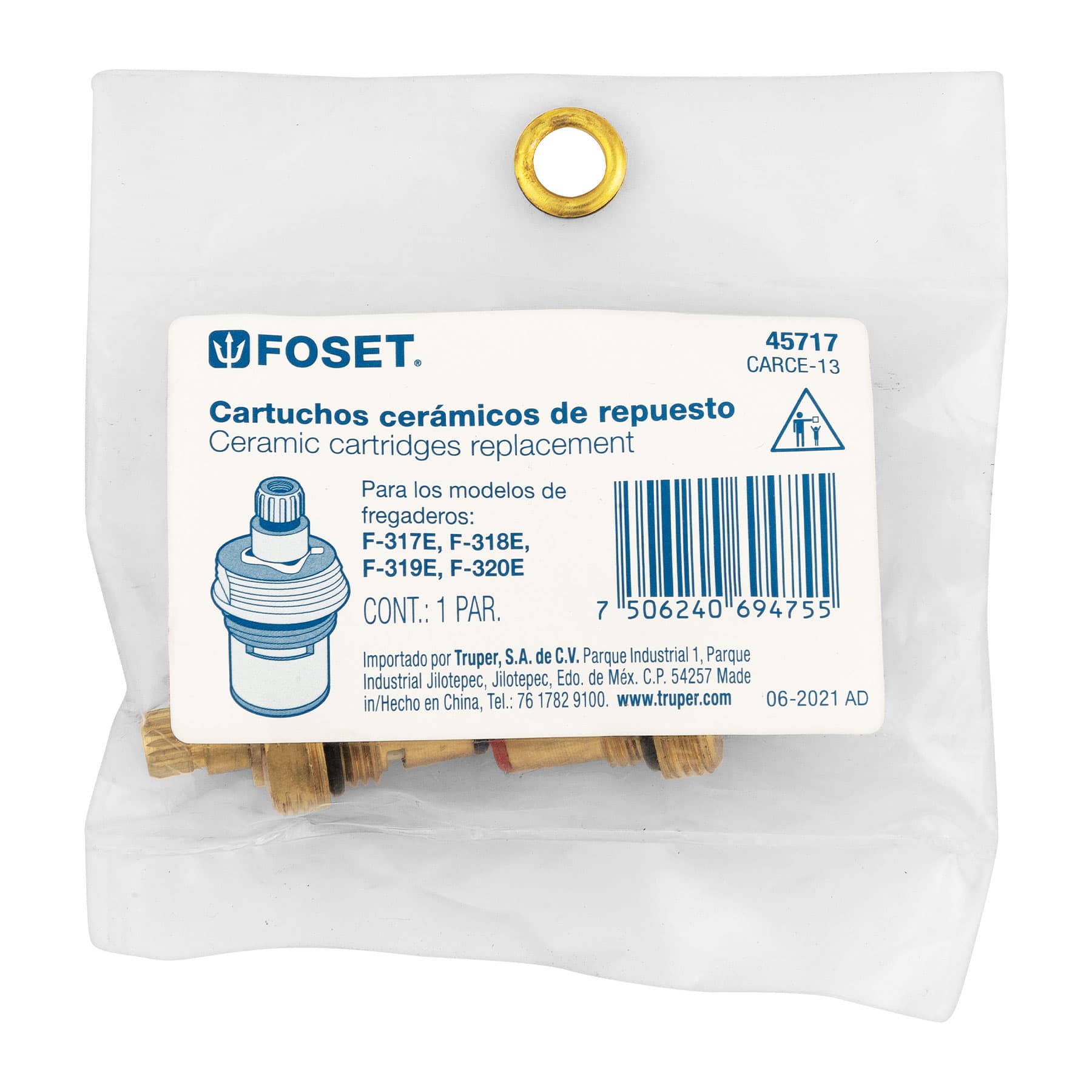 Bolsa con 2 cartuchos cerámicos para F-317E, 318E, 319E y 320E