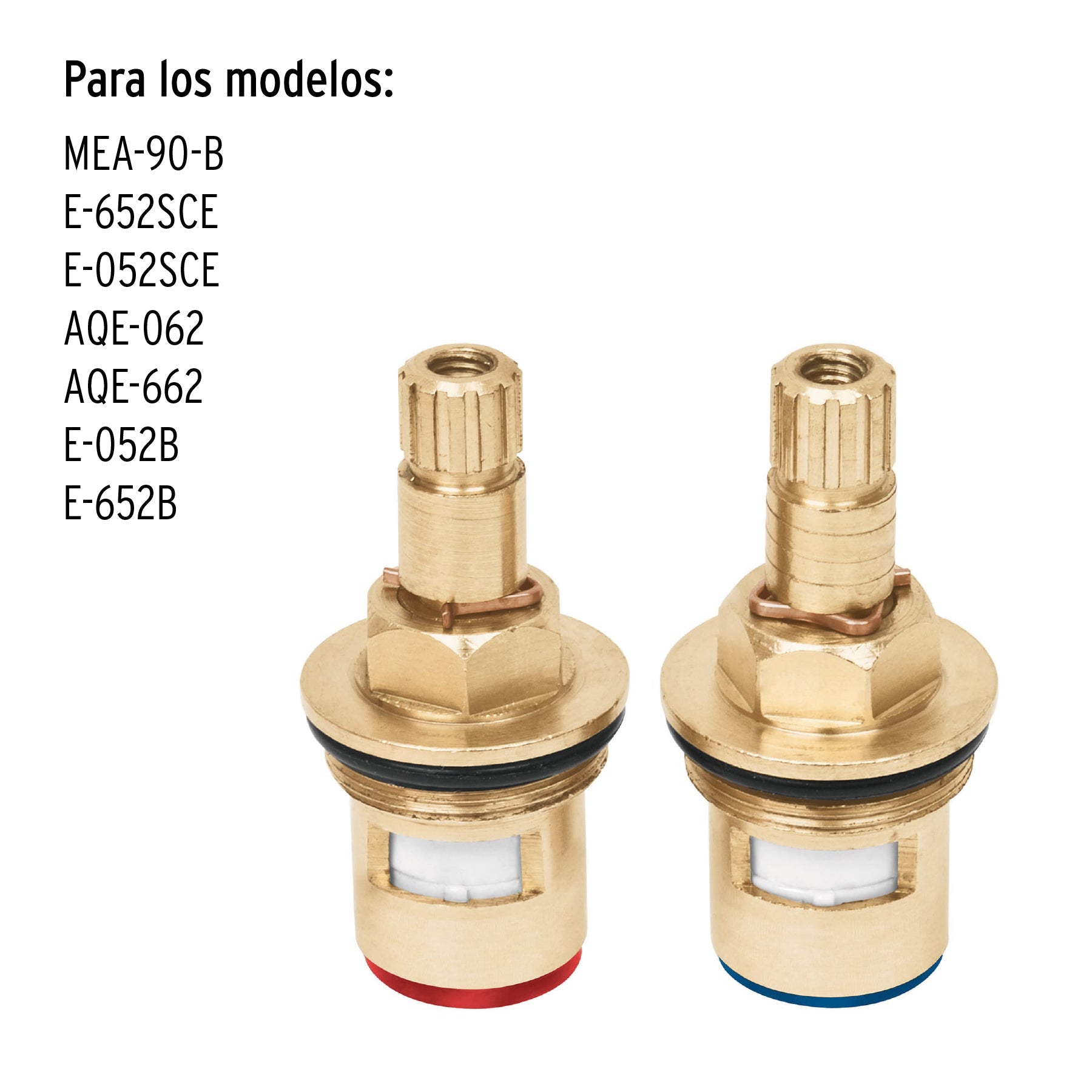 Bolsa con 2 cartuchos cerámicos para llaves de empotrar