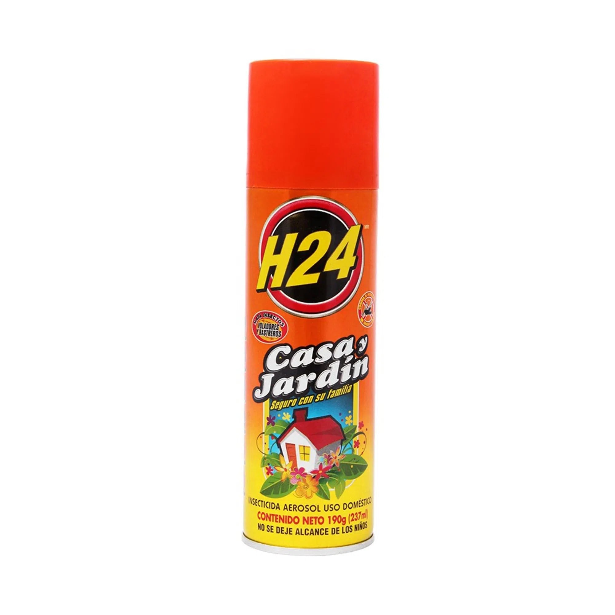 Insecticida en aerosol H24 casa y jardín, 190g