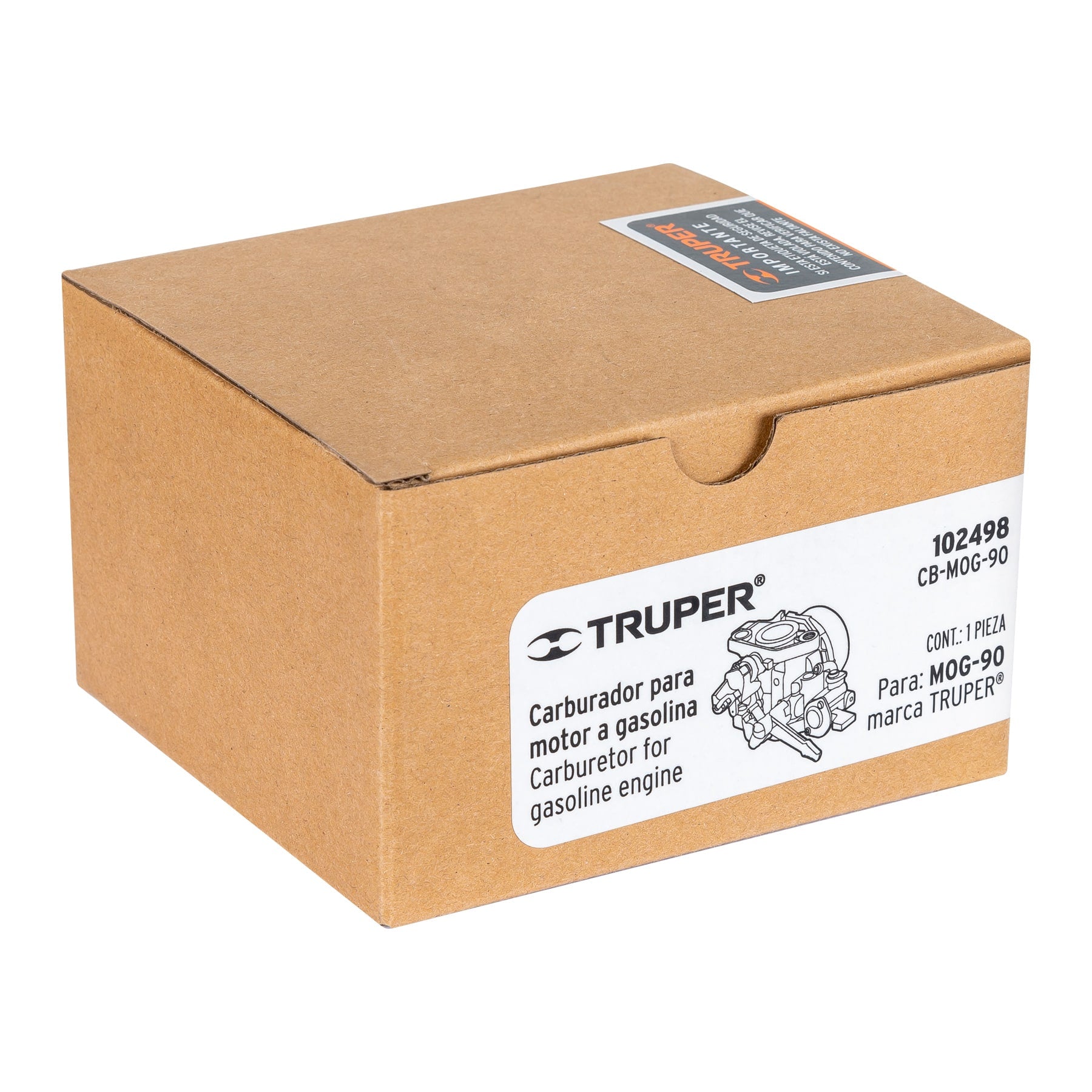 Carburador para motor a gasolina MOG-90, Truper